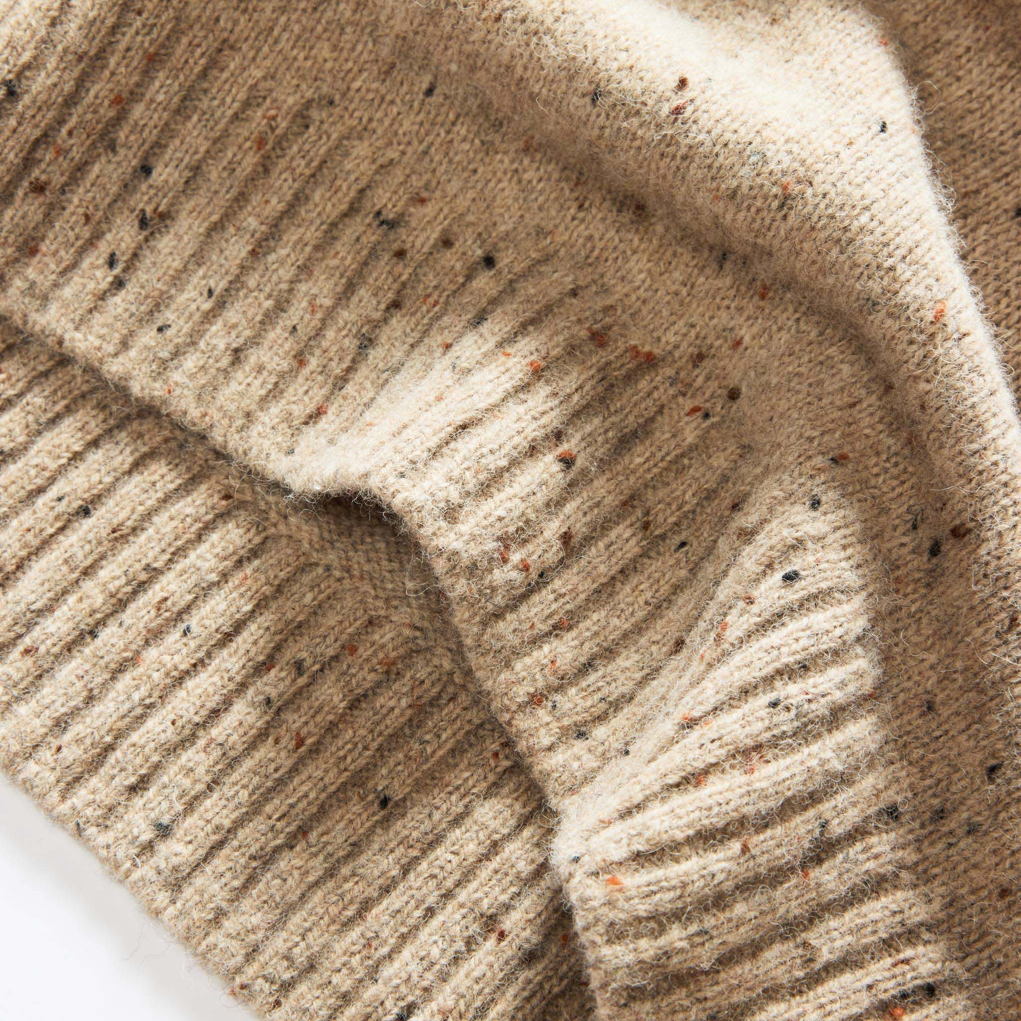 The Lodge Sweater in Sand Donegal - Image 6