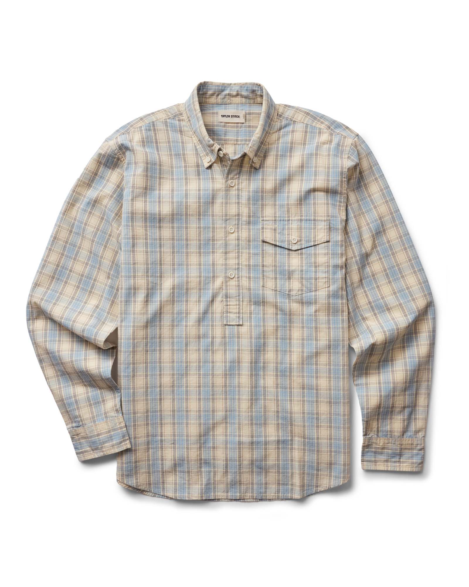 The Logan Popover in Blue Sky Plaid - Image 10
