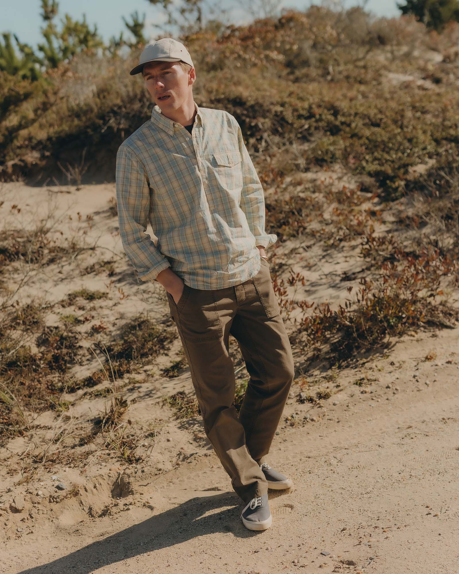The Logan Popover in Blue Sky Plaid - Image 3
