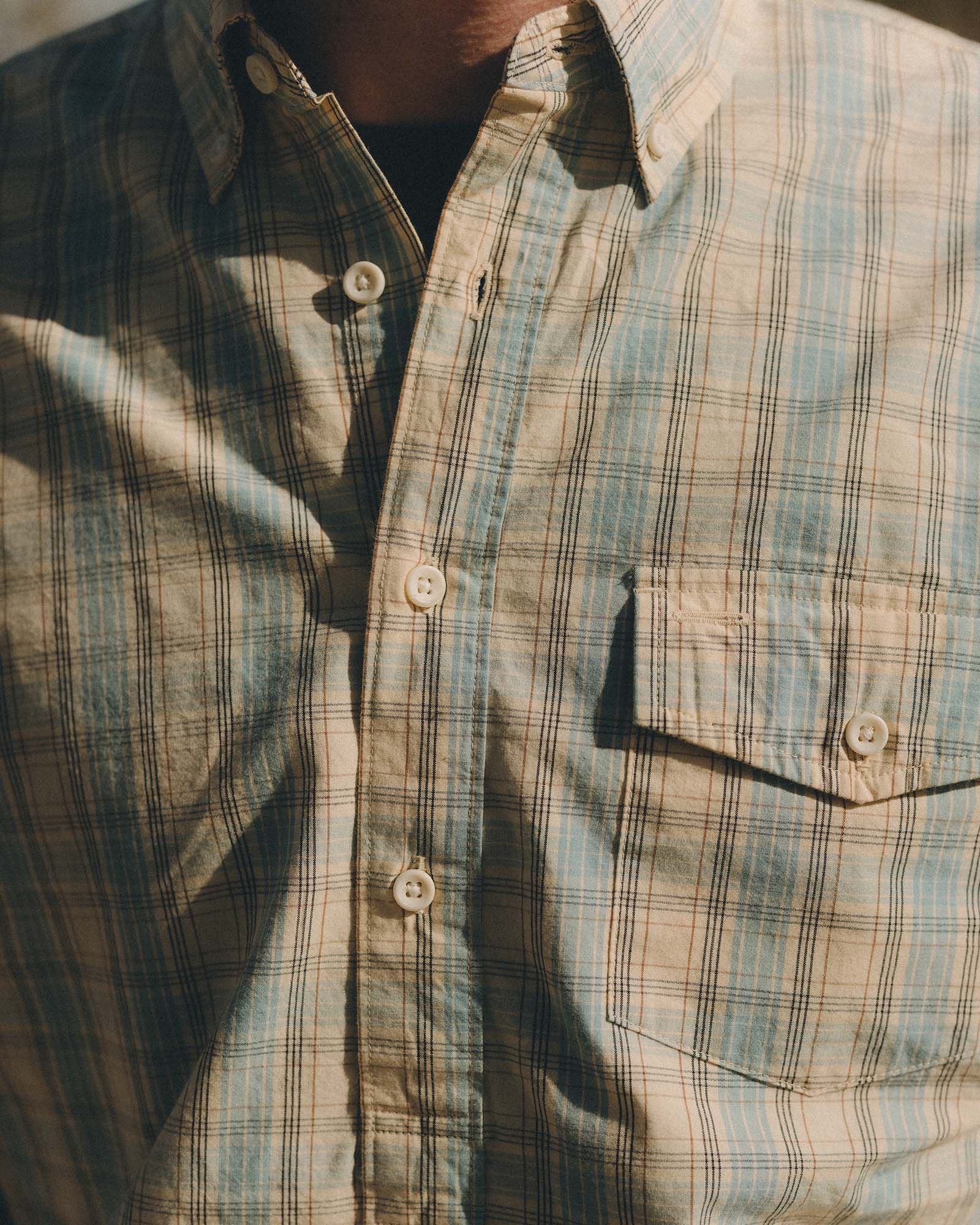 The Logan Popover in Blue Sky Plaid - Image 4