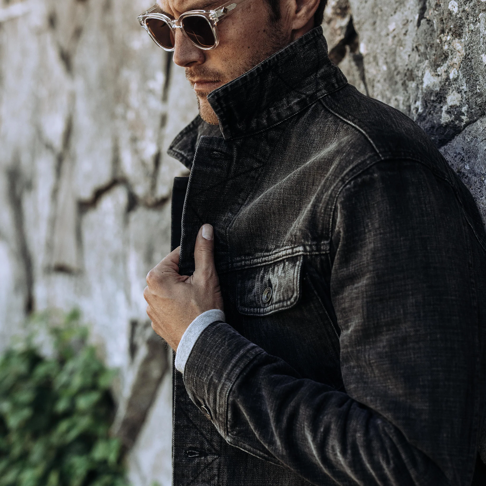 The Long Haul Jacket in Black 3-Month Wash Selvage - Image 4