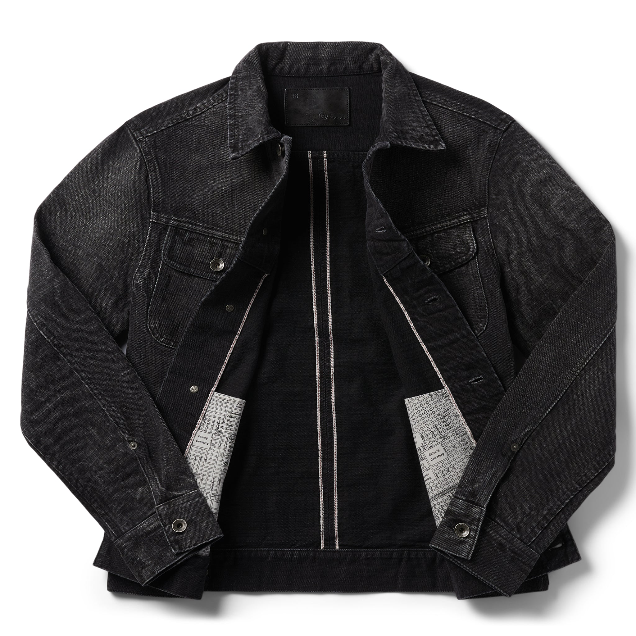 The Long Haul Jacket in Black 3-Month Wash Selvage - Image 6