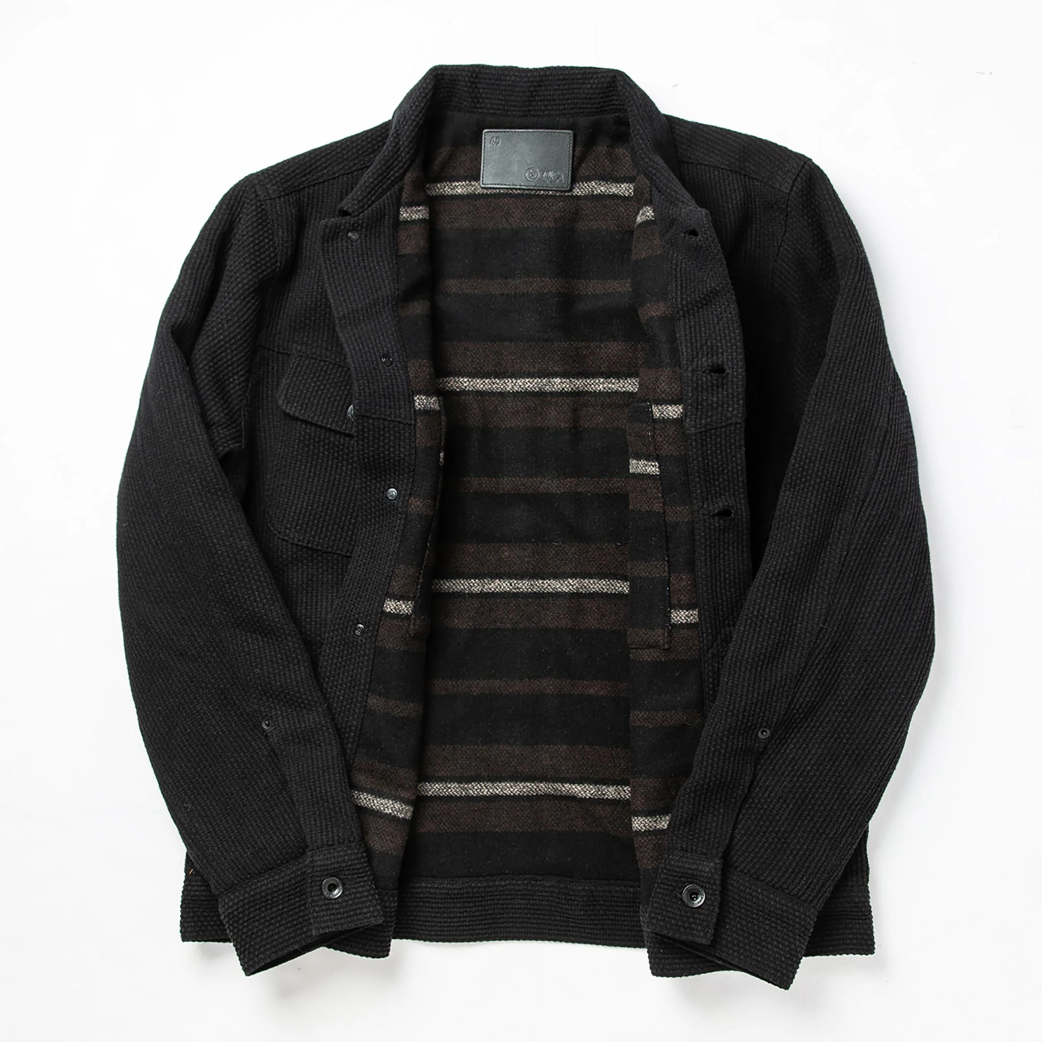 The Long Haul Jacket in Black Indigo Sashiko - Image 7