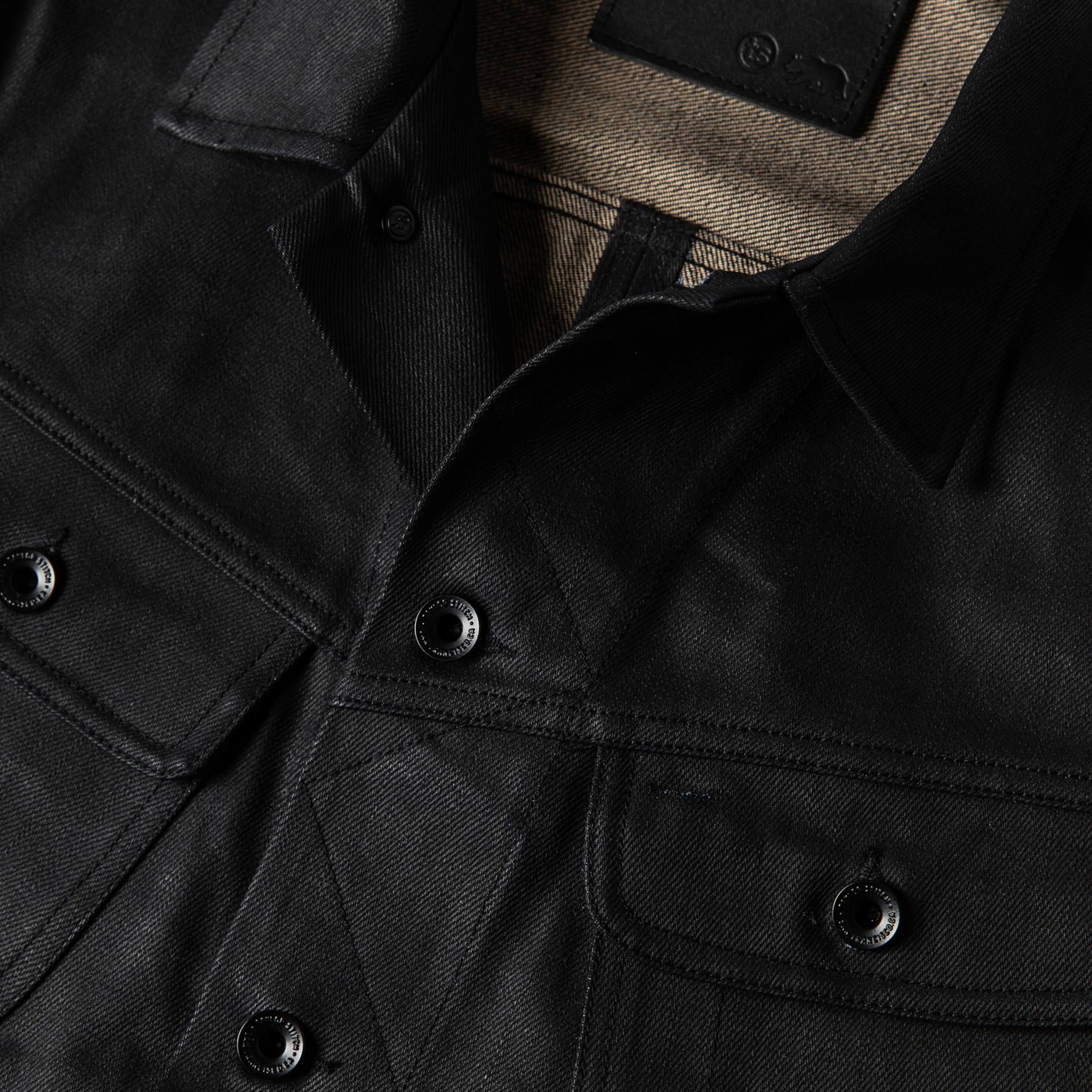 The Long Haul Jacket in Black Over-dye Selvage - Image 7