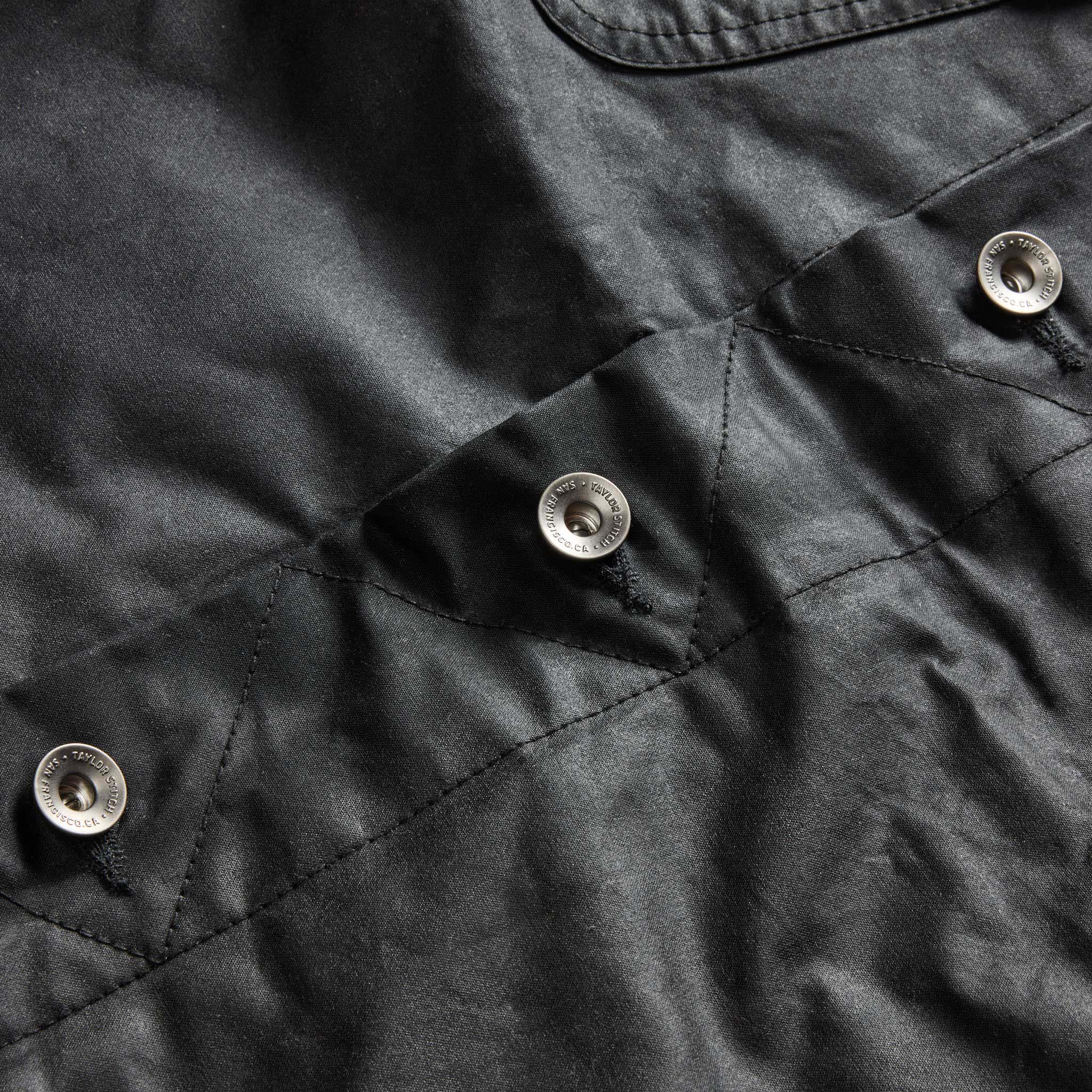 The Long Haul Jacket in Coal Waxed Canvas - Image 7