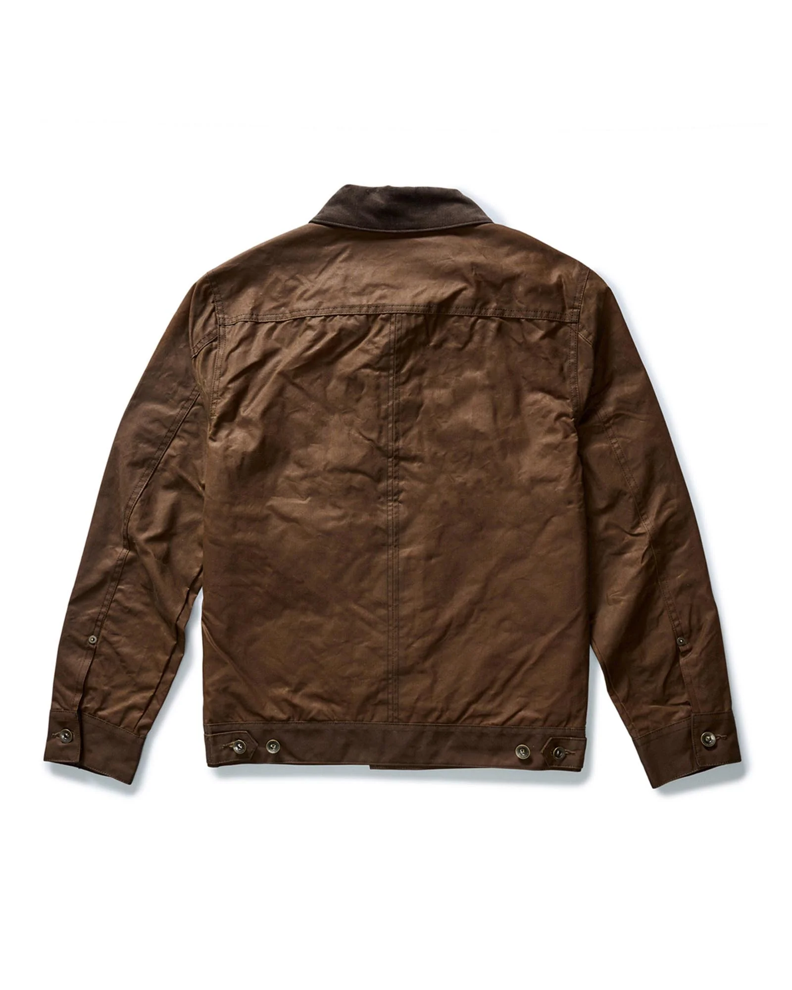 The Long Haul Jacket in Dark Khaki Waxed Canvas - Image 9