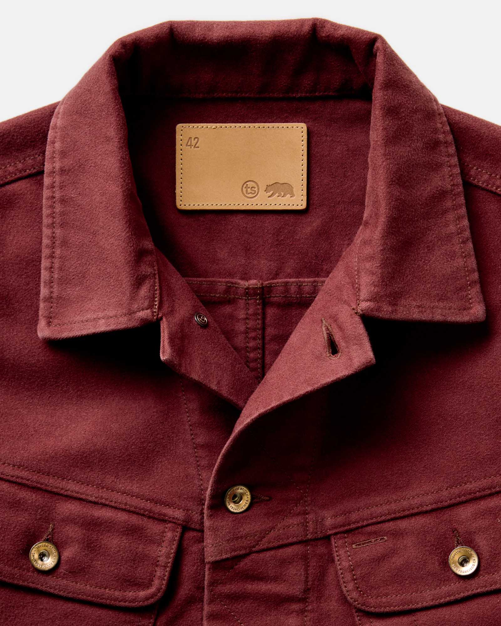 The Long Haul Jacket in Dried Cherry Moleskin - Image 4