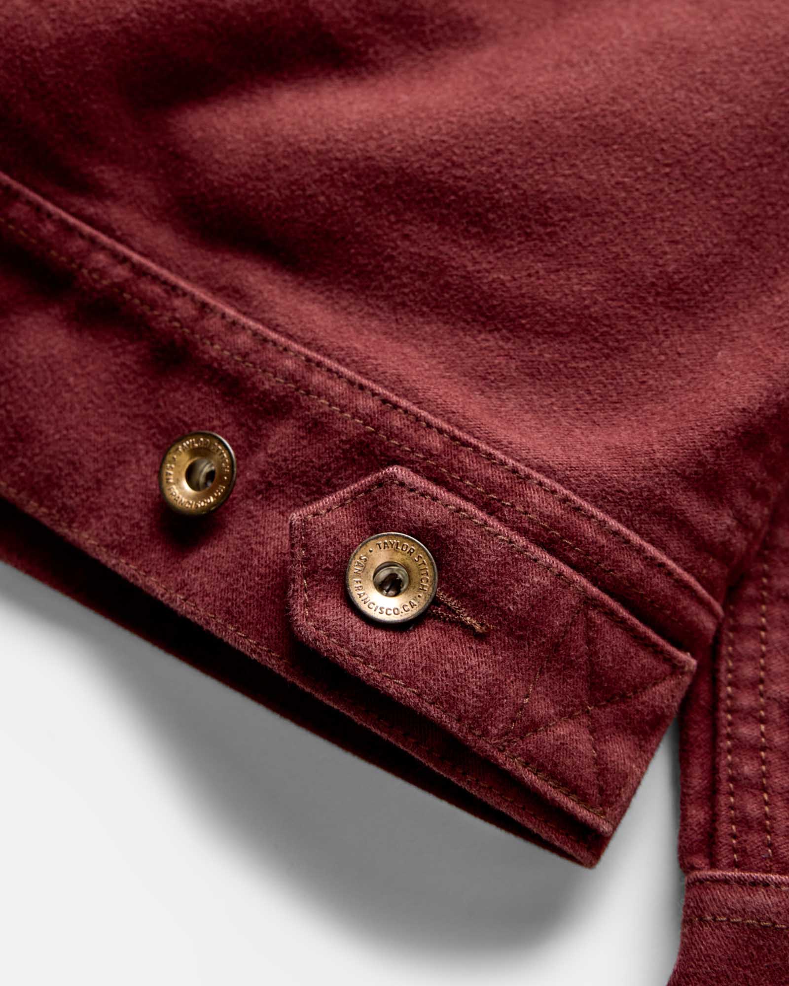The Long Haul Jacket in Dried Cherry Moleskin - Image 9