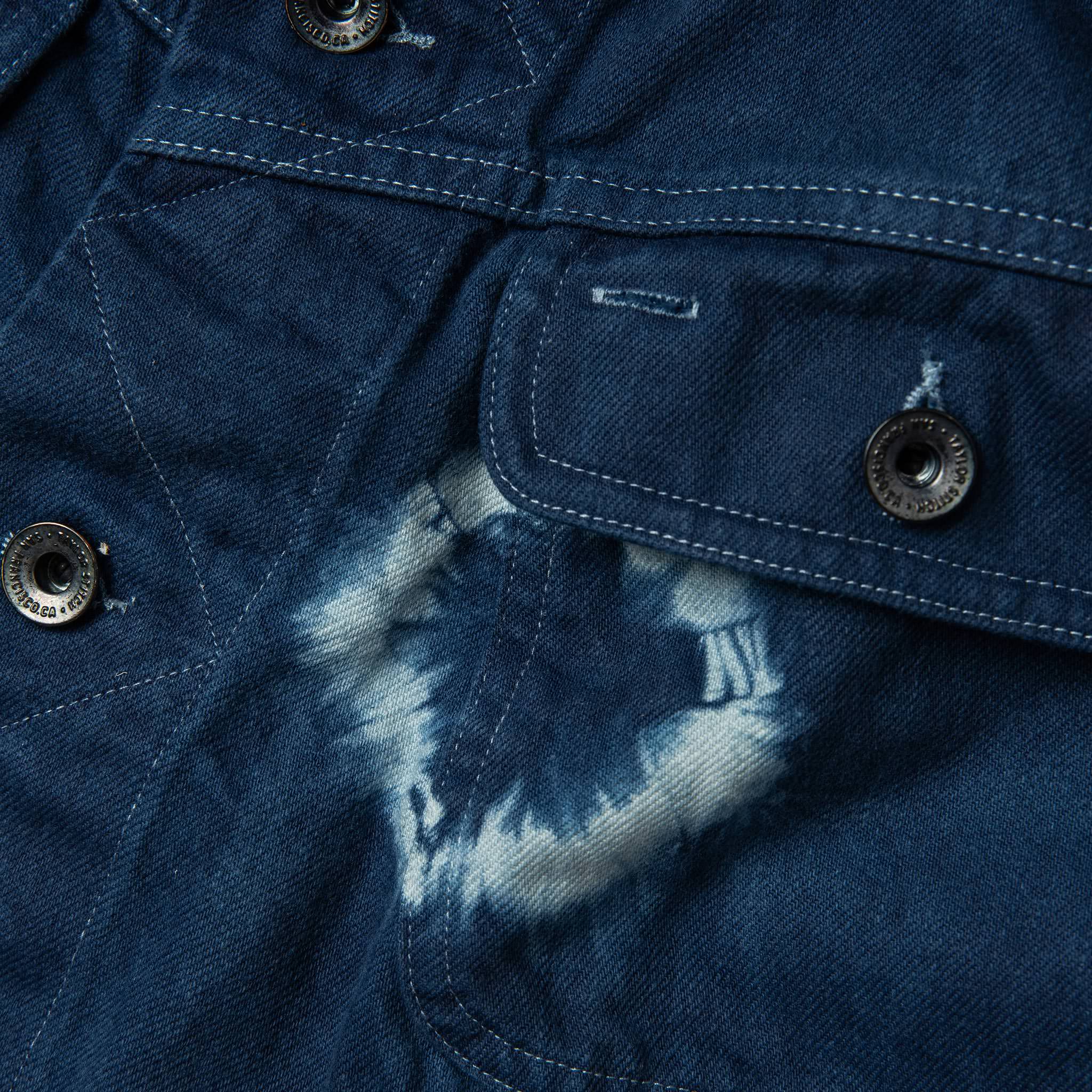 The Long Haul Jacket in Hand-Dyed Indigo - Image 5