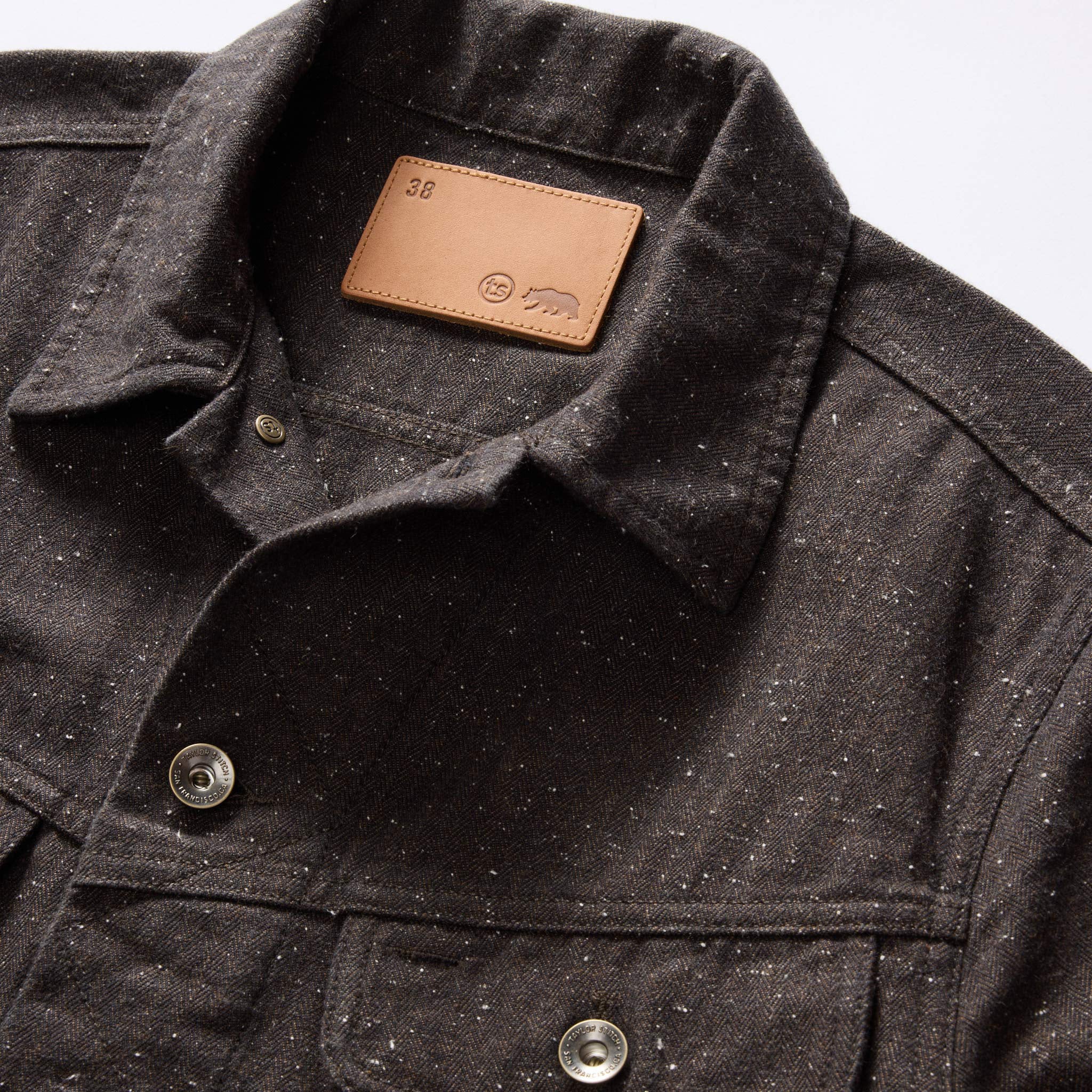 The Long Haul Jacket in Peat Nep Herringbone - Image 9