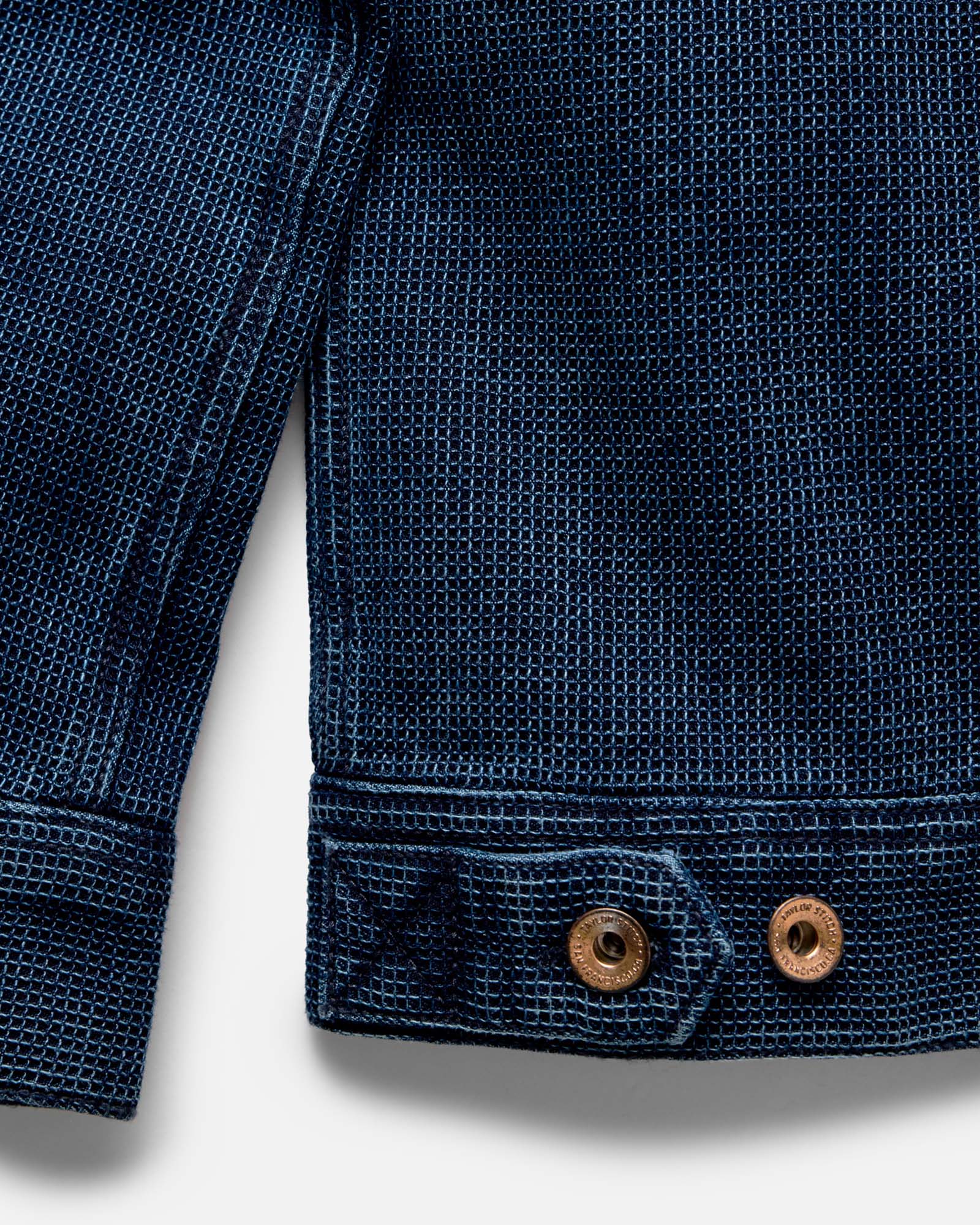 The Long Haul Jacket in Rinsed Indigo Waffle - Image 8
