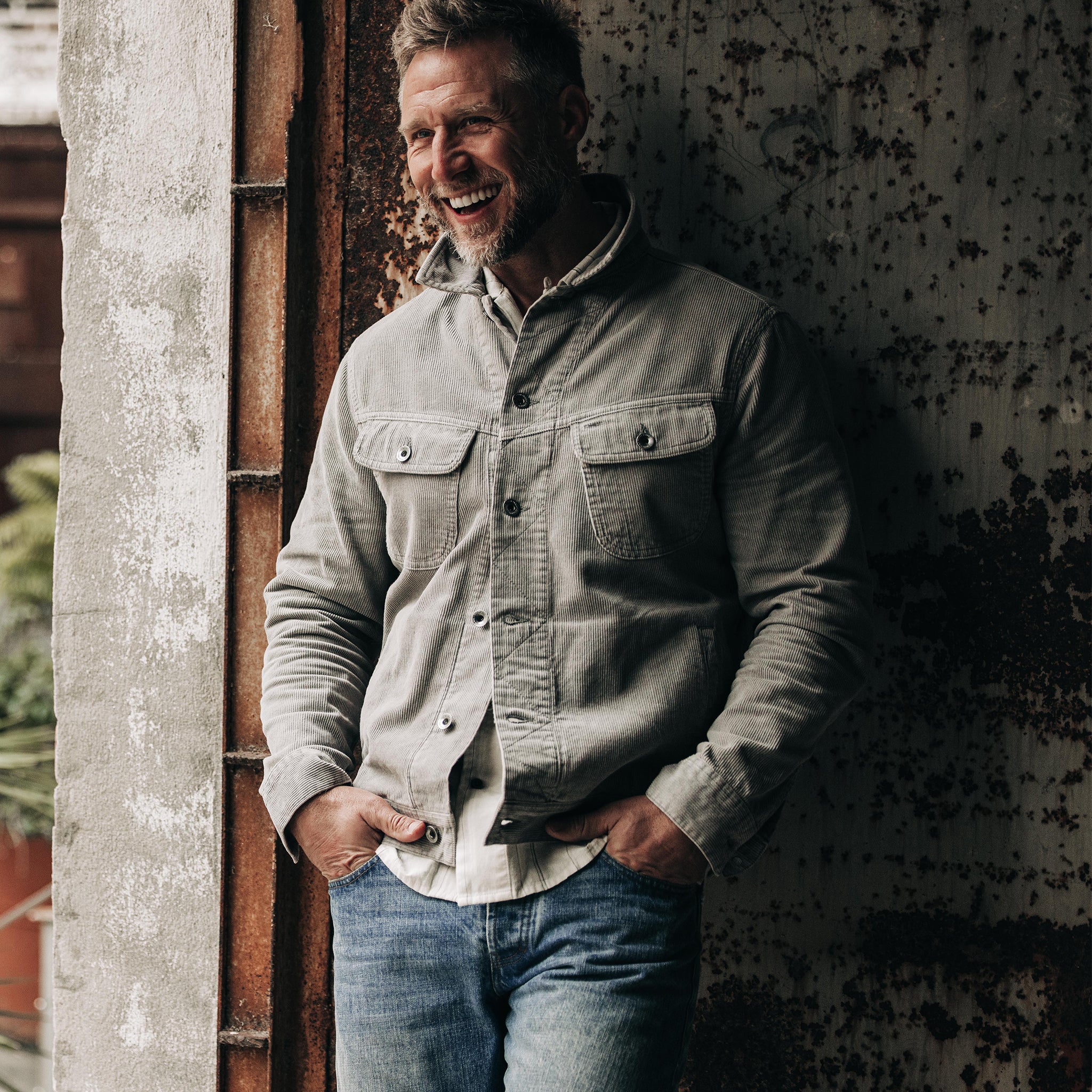 The Long Haul Jacket in Steeple Grey Cord - Image 2