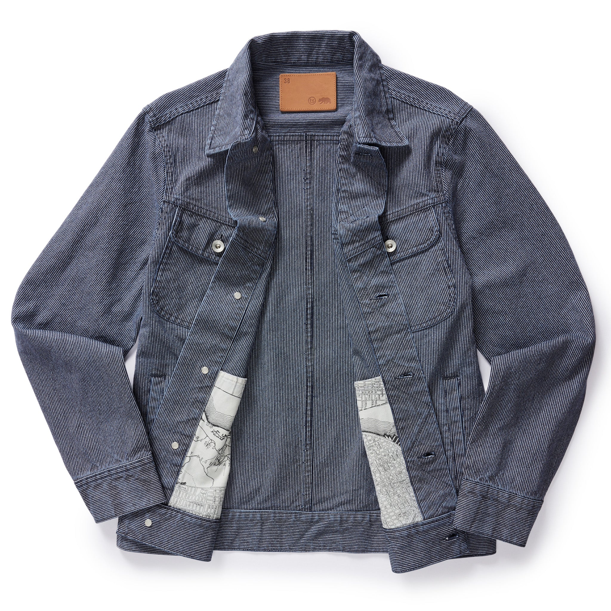 The Long Haul Jacket in Washed Indigo Stripe - Image 5