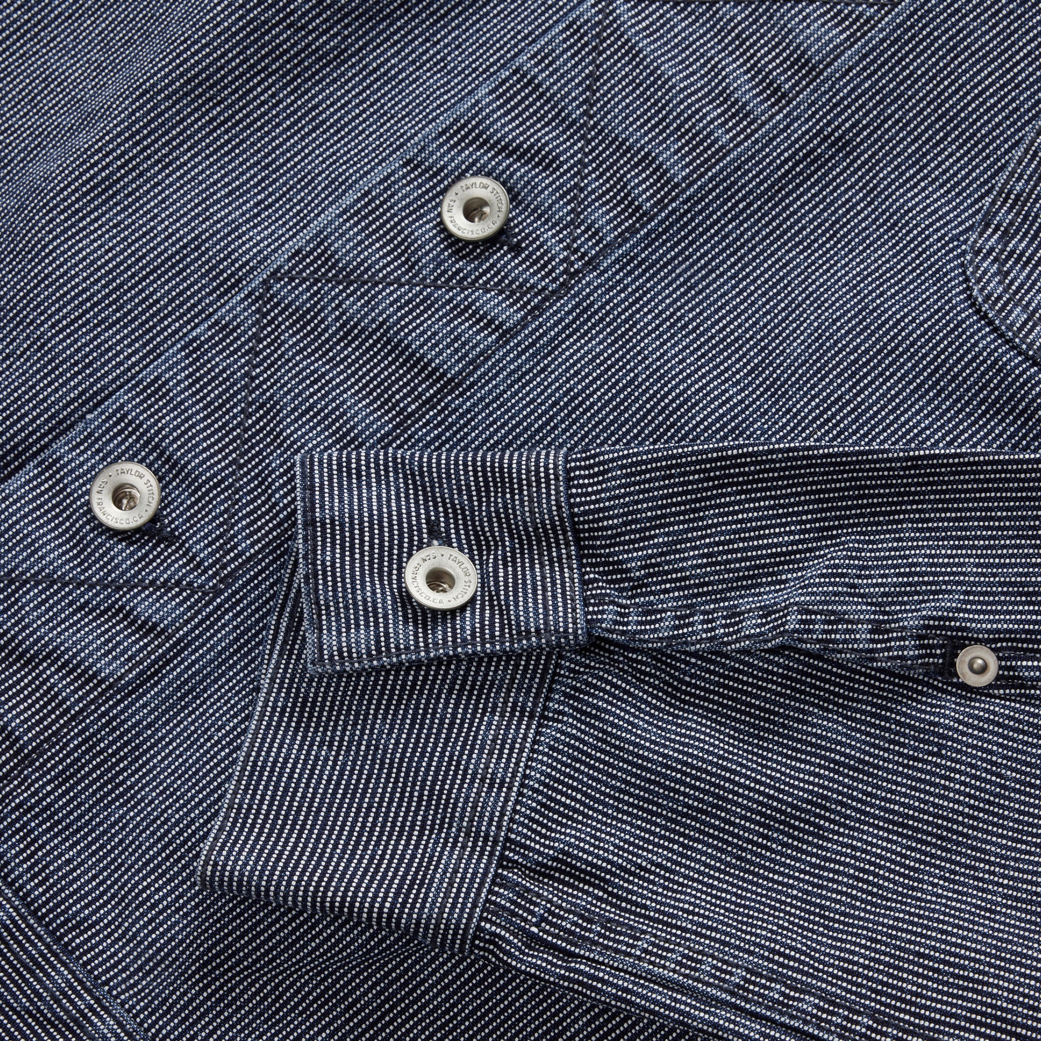 The Long Haul Jacket in Washed Indigo Stripe - Image 8