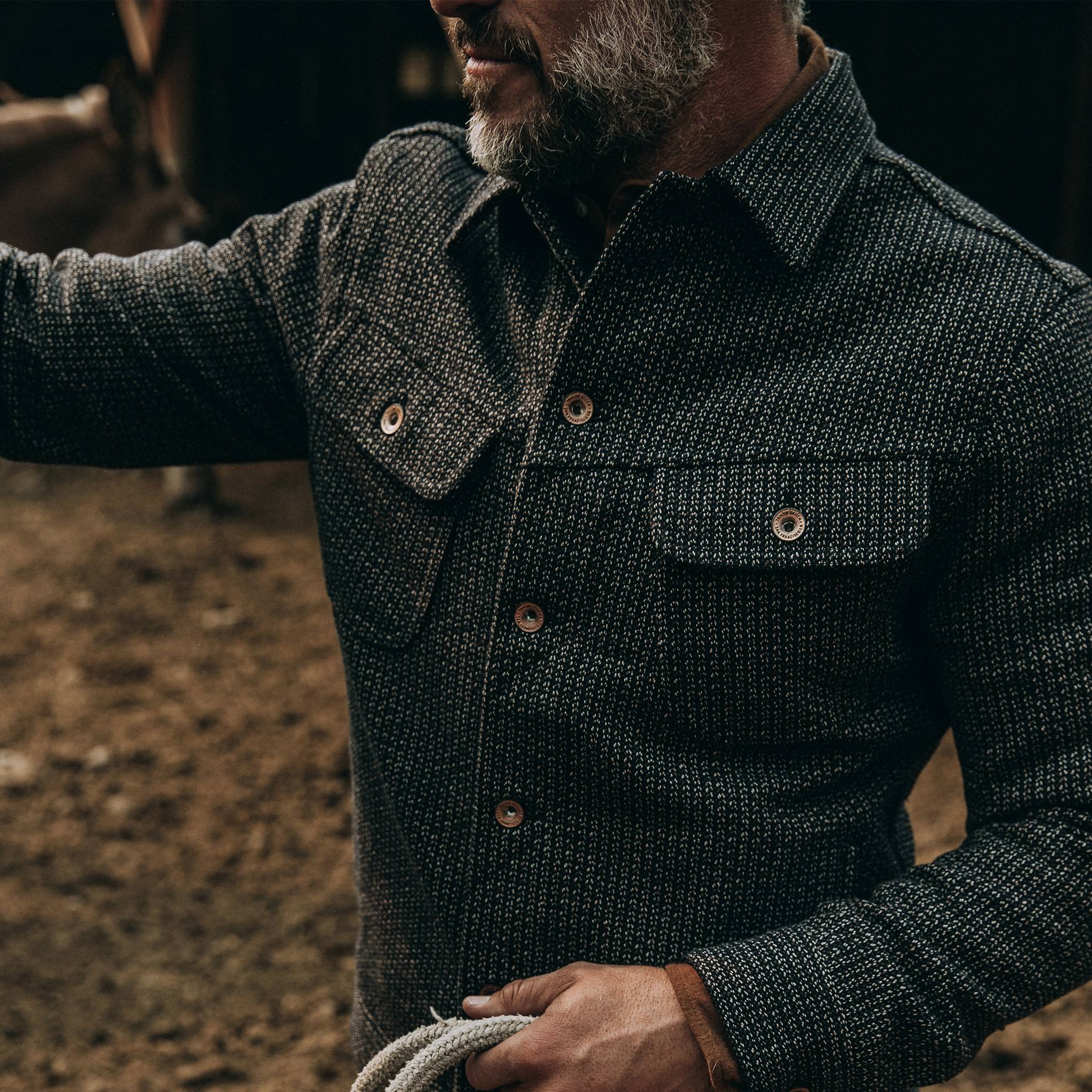 The Long Haul Jacket in Wool Beach Cloth - Image 3