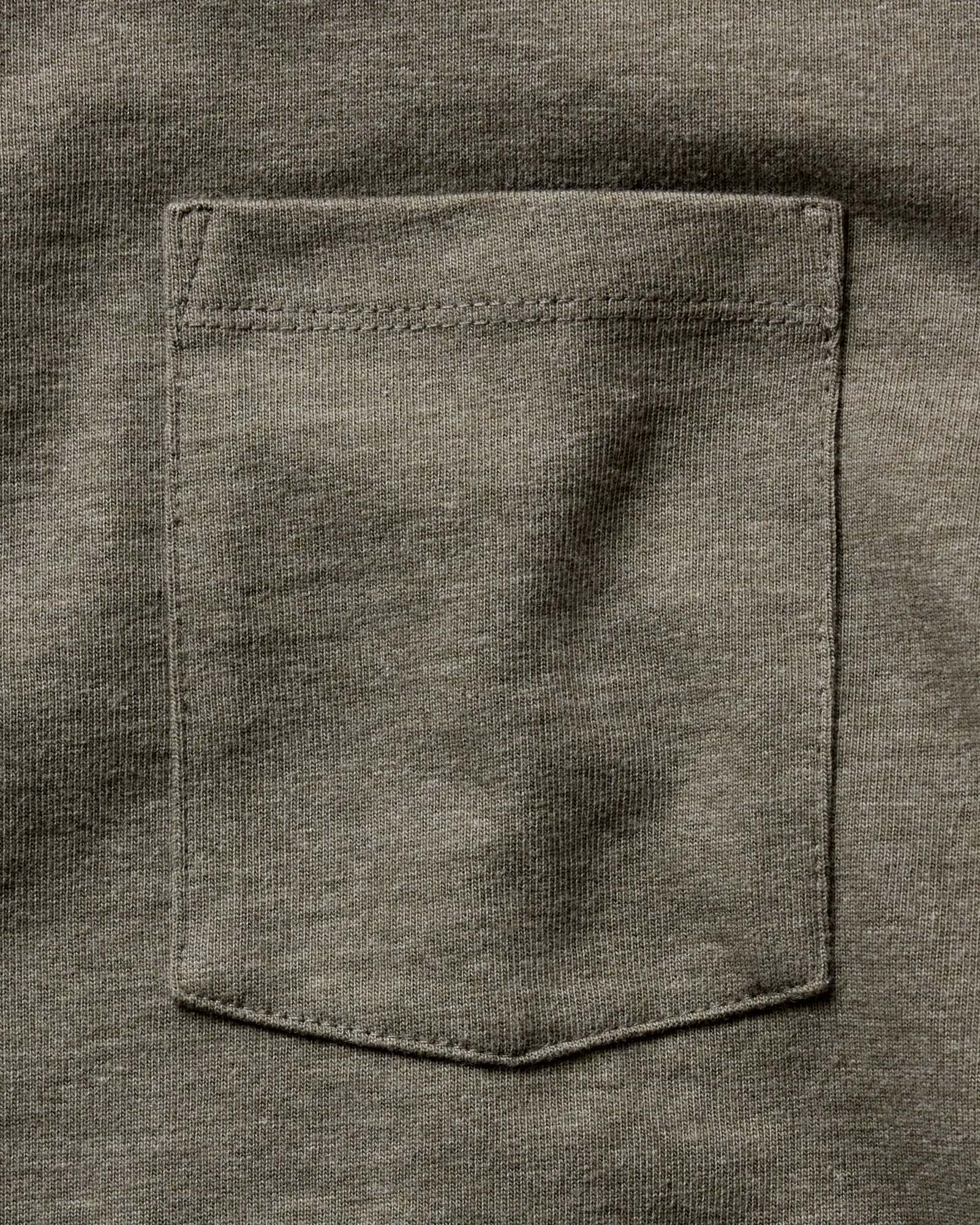 The Long Sleeve Shop Tee in Army Twist - Image 5