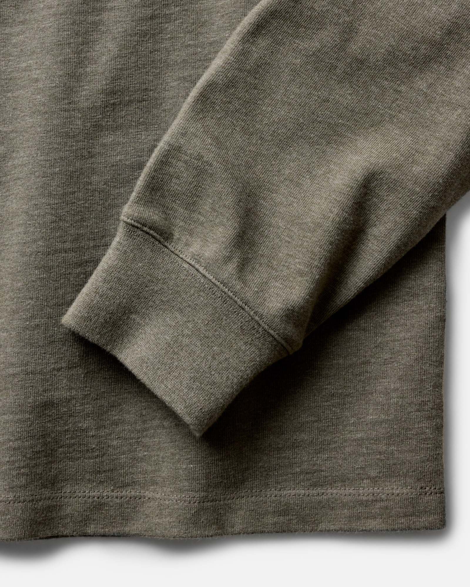 The Long Sleeve Shop Tee in Army Twist - Image 6