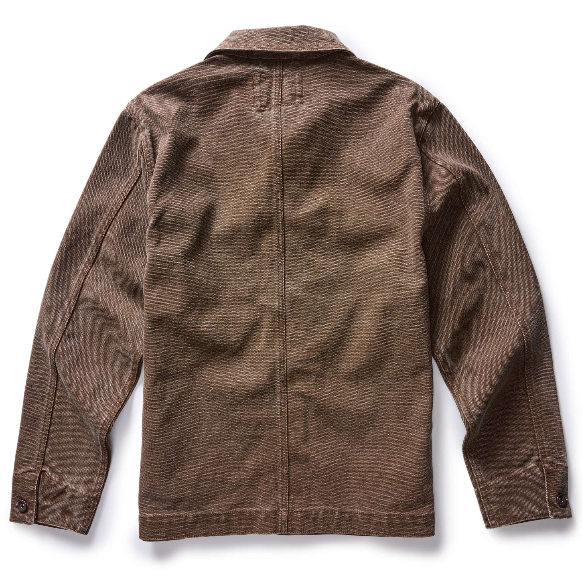 The Longshore Jacket in Aged Penny Chipped Canvas - Image 6