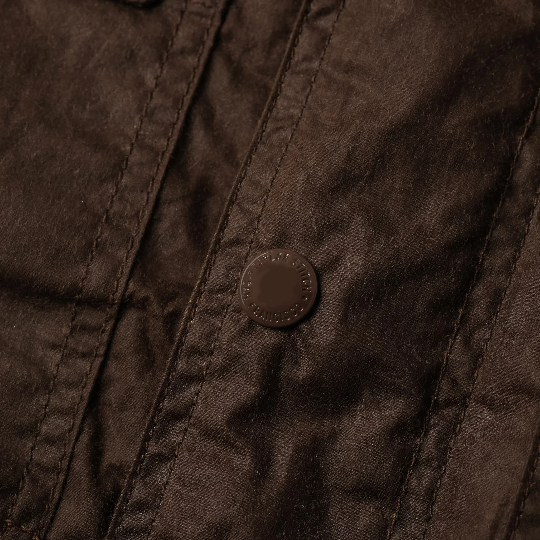The Longshore Jacket in Dark Oak Waxed Canvas - Image 8