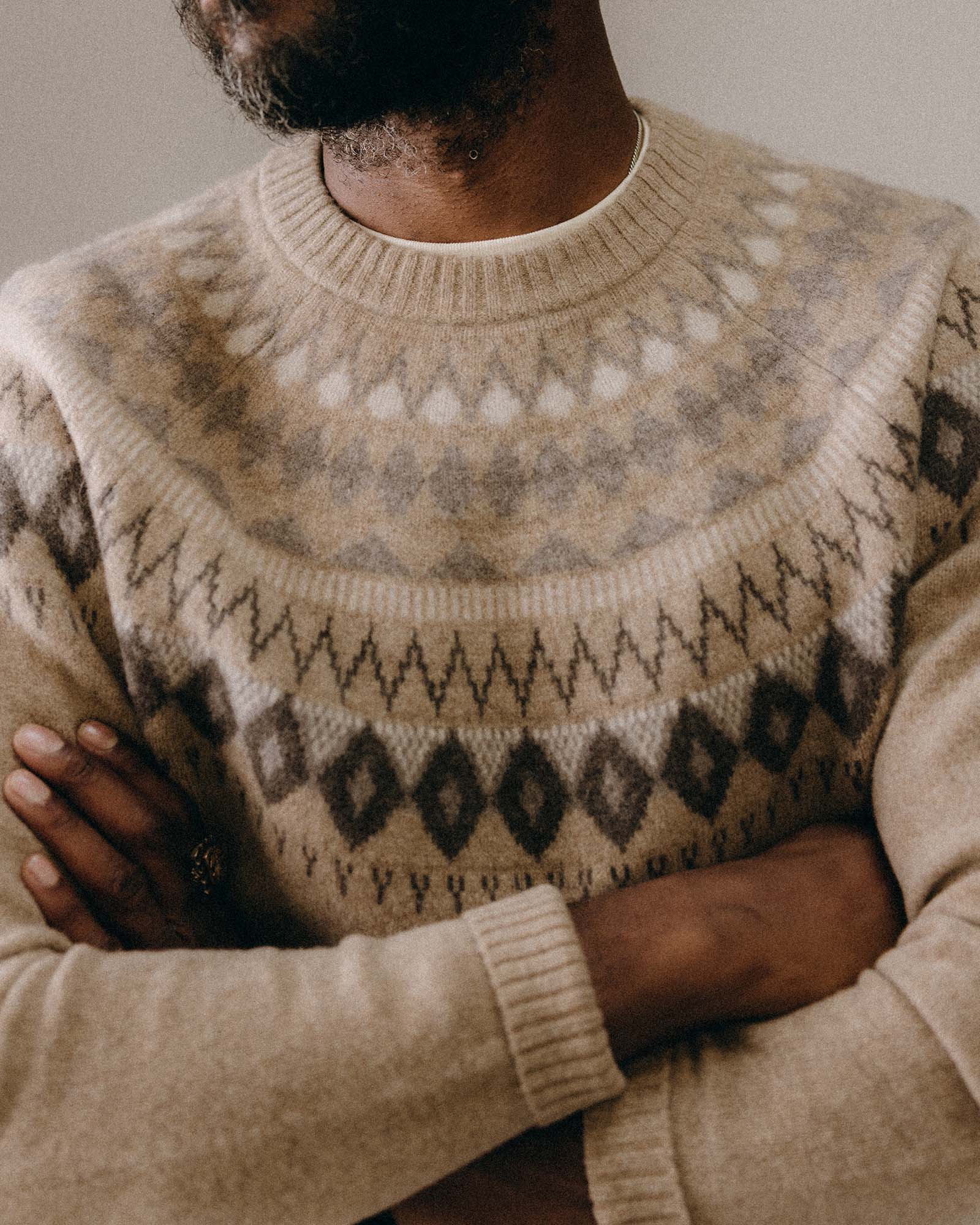 The Magnus Sweater in Natural - Image 3