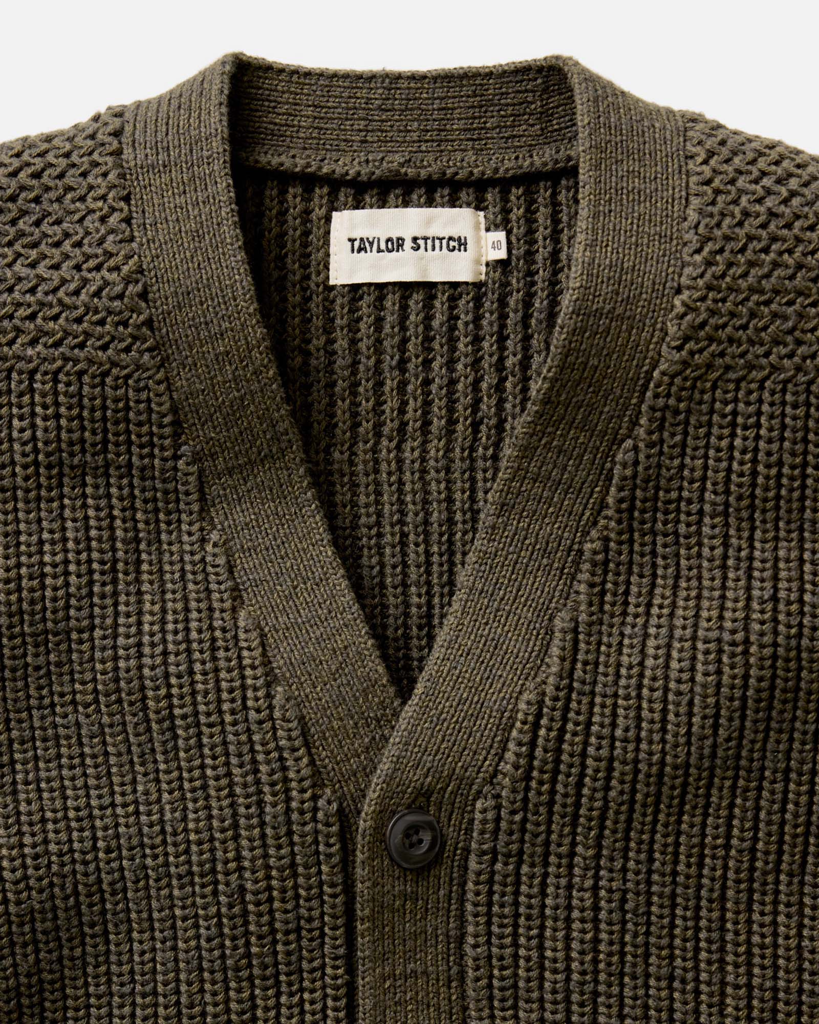 The Mariner Cardigan in Heather Loden Slub - Image 5