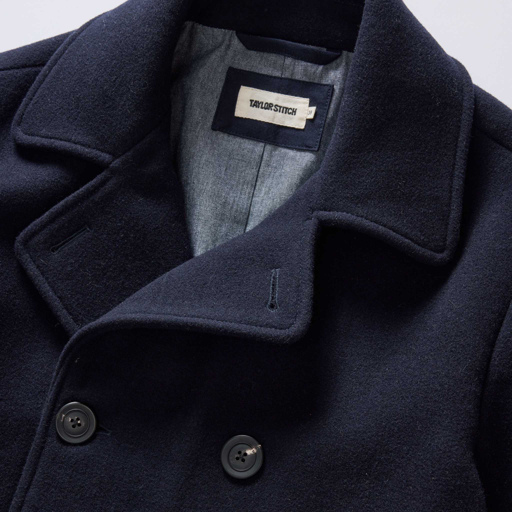 The Mariner Coat in Dark Navy Wool - Image 7