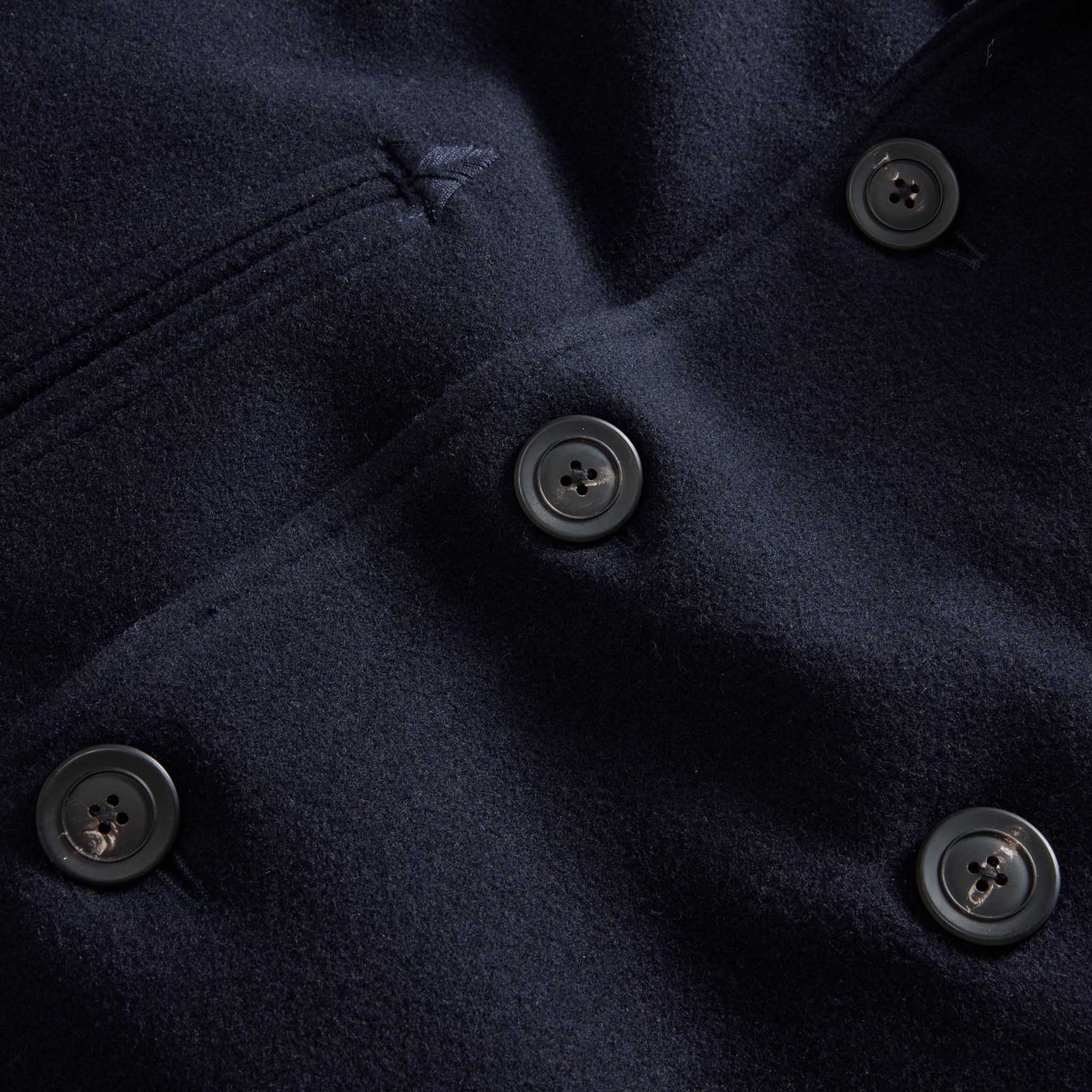 The Mariner Coat in Dark Navy Wool - Image 8