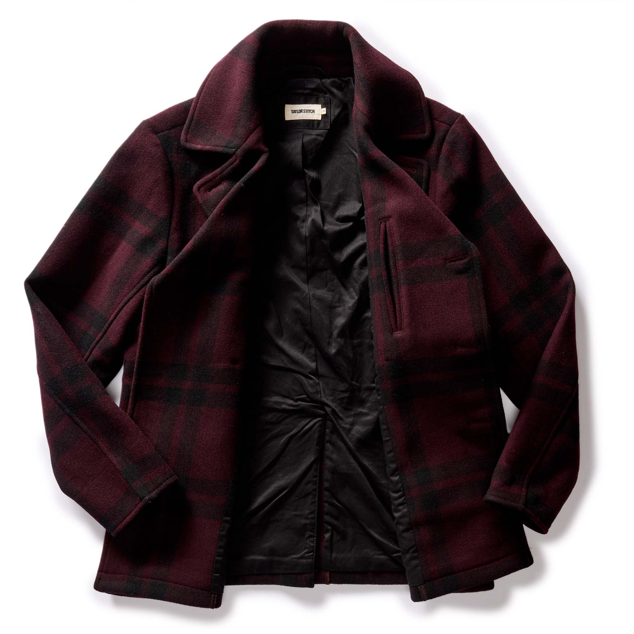 The Mariner Coat in Port Plaid Wool - Image 5