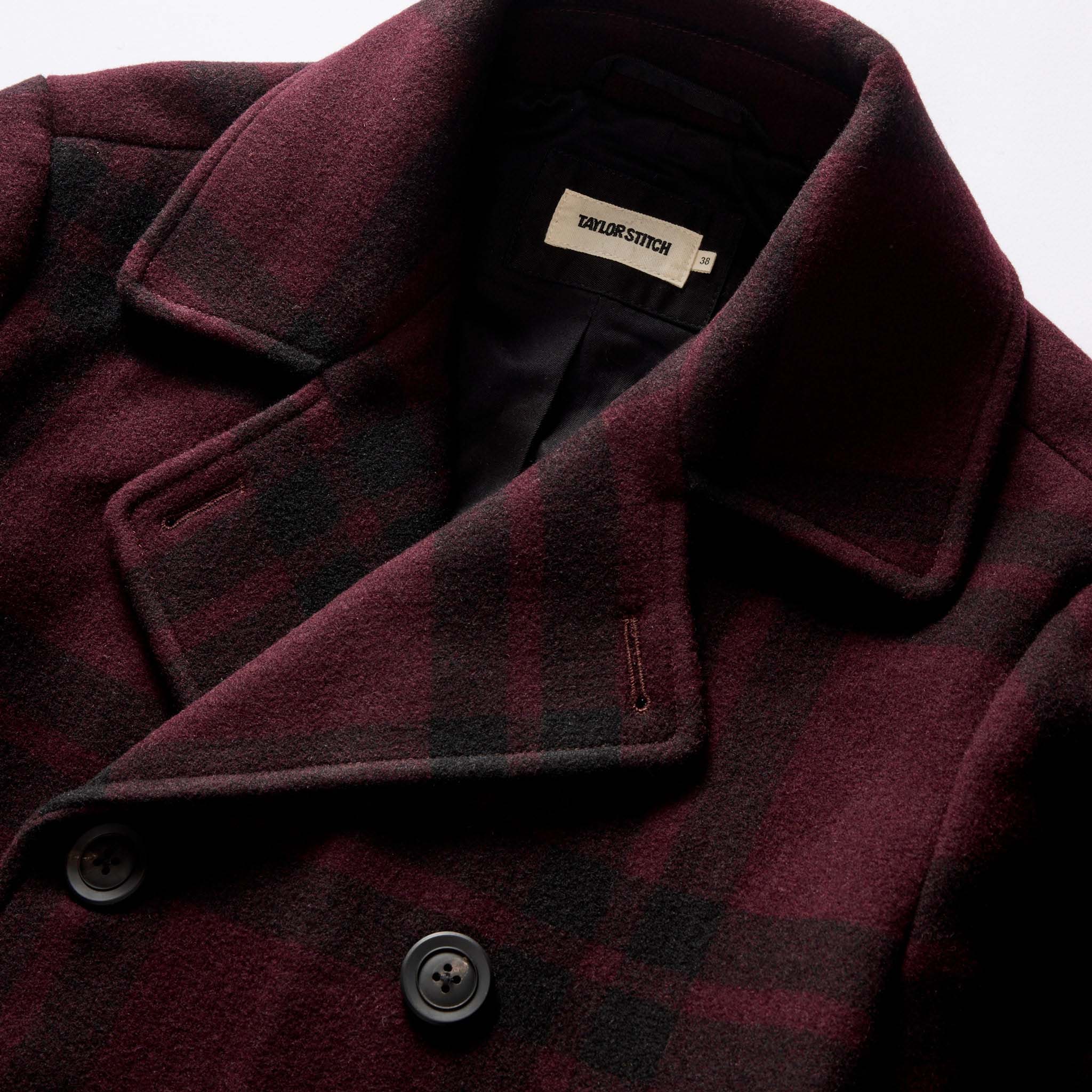 The Mariner Coat in Port Plaid Wool - Image 8
