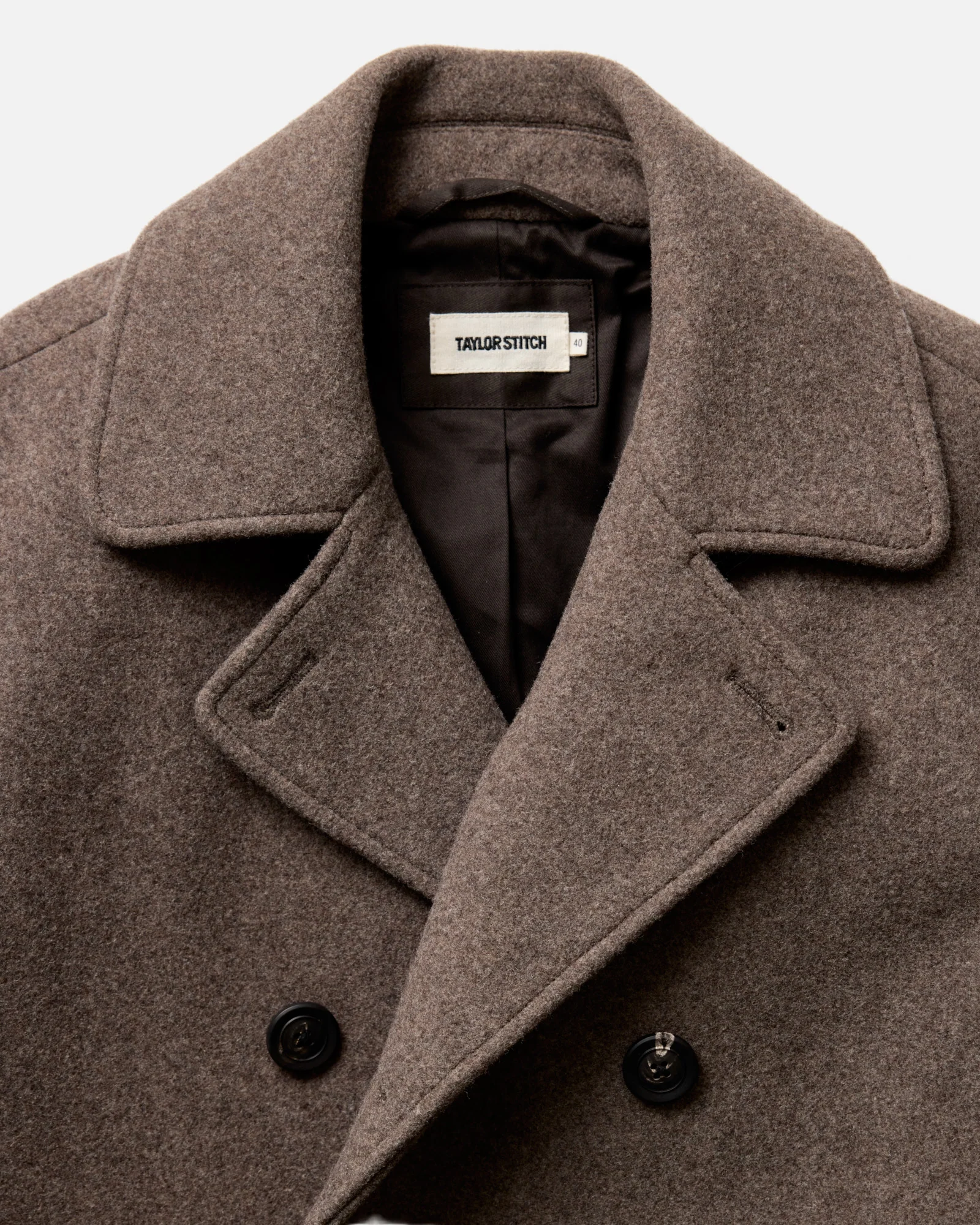 The Mariner Coat in Sable Melton Wool - Image 8