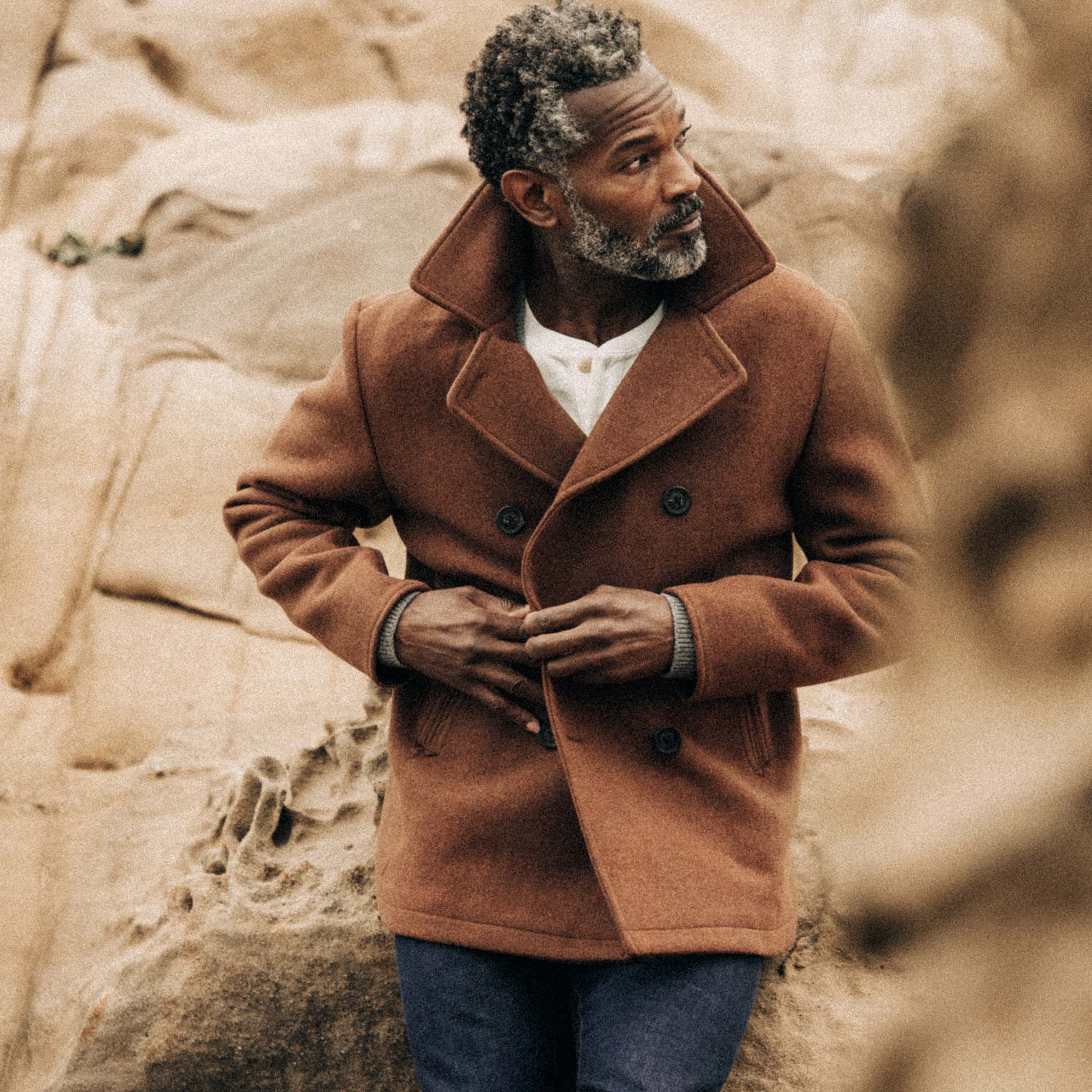 The Mariner Coat in Tarnished Copper Wool - Image 2