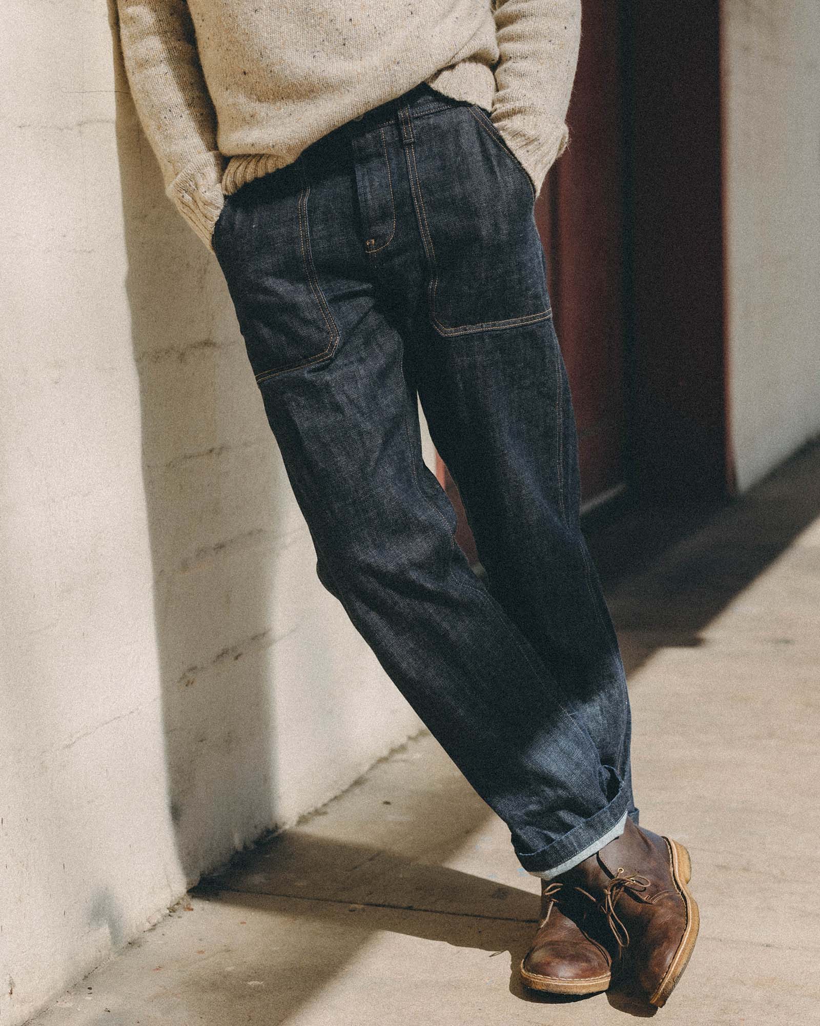 The Mariner Jean in Rinsed Organic Selvedge - Image 3