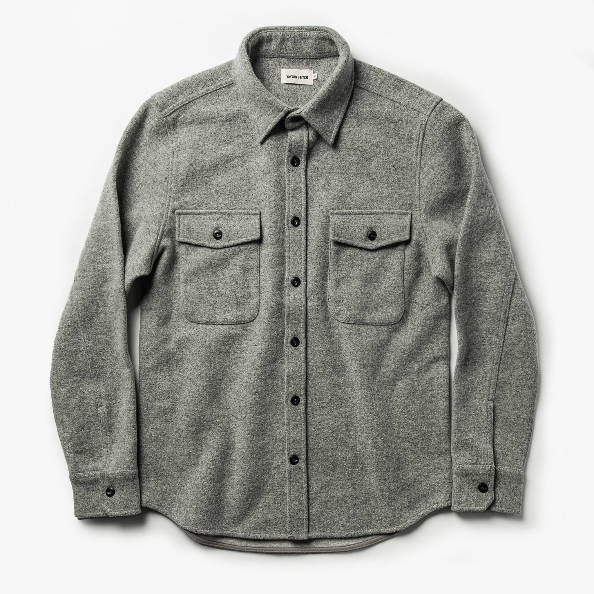 The Maritime Shirt Jacket in Ash Donegal - Image 9