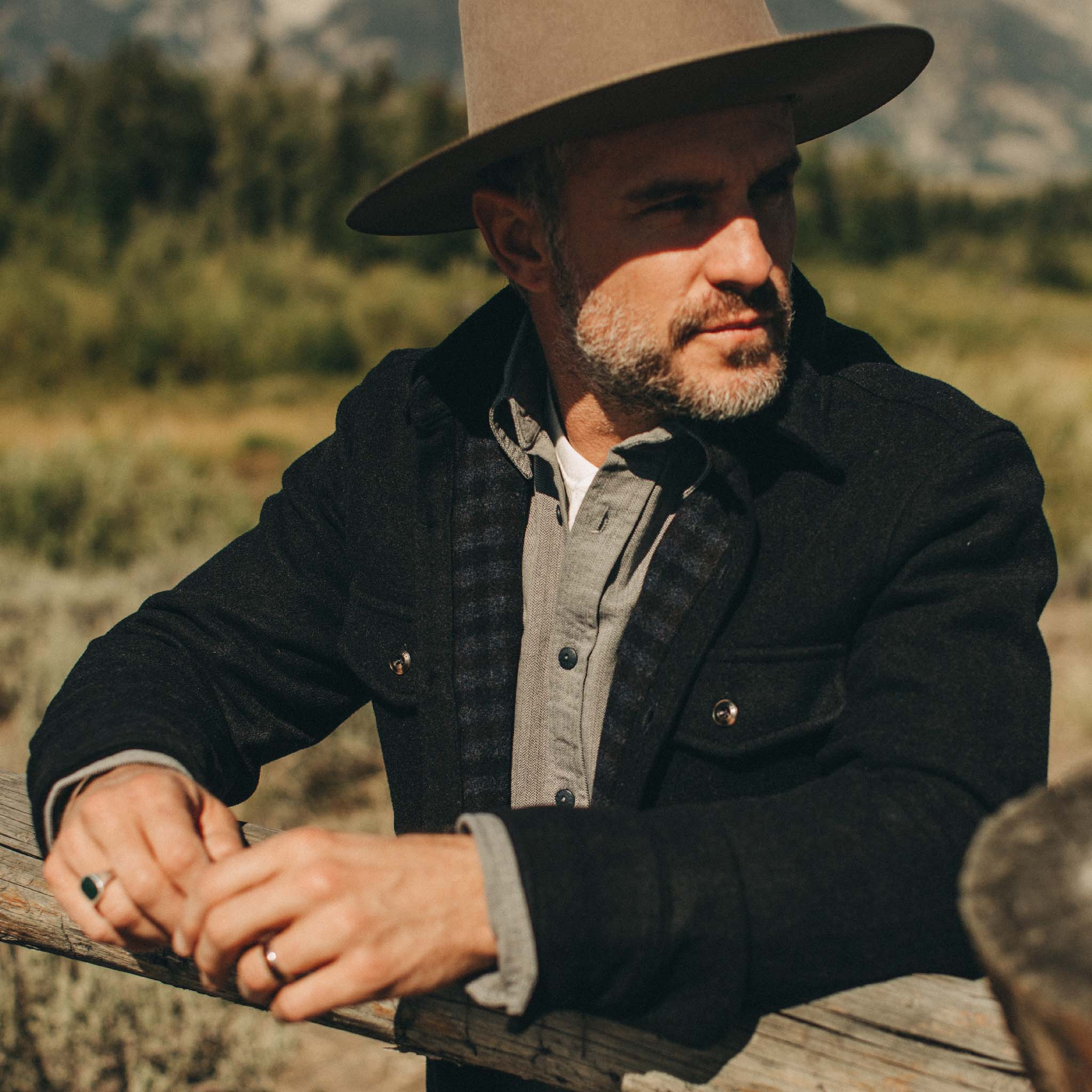 The Maritime Shirt Jacket in Navy Wool - Image 5