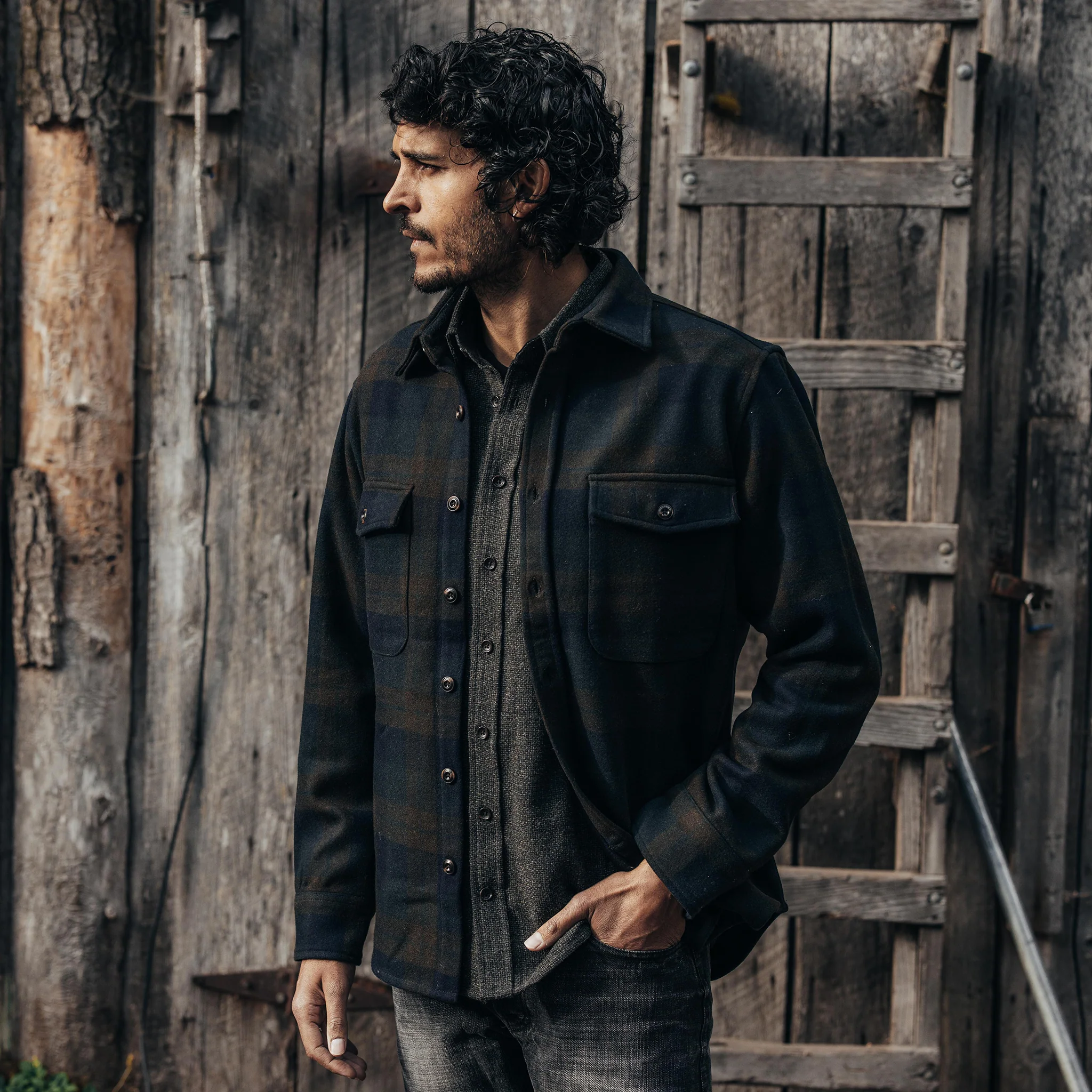 The Maritime Shirt Jacket in Pike Plaid - Image 3