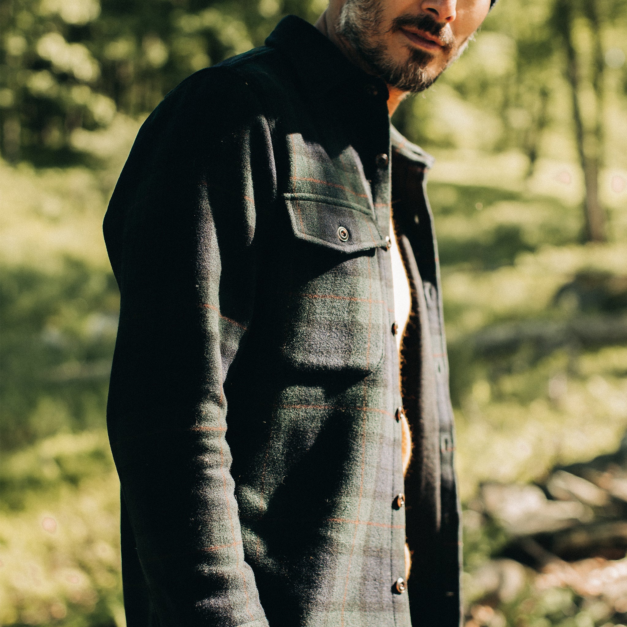 The Maritime Shirt Jacket in Saltwater Plaid - Image 4