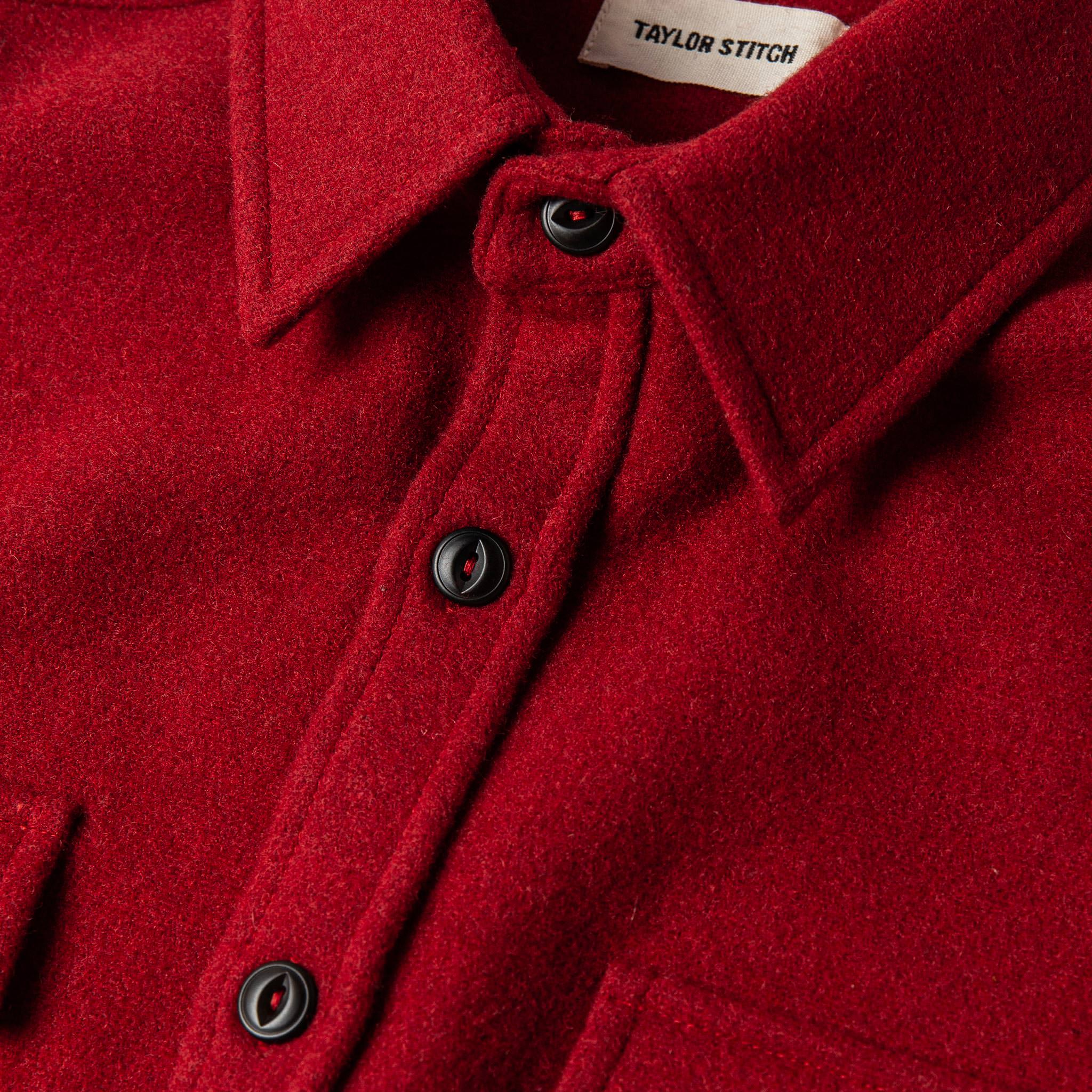 The Maritime Shirt Jacket in Clifford Red - Image 7