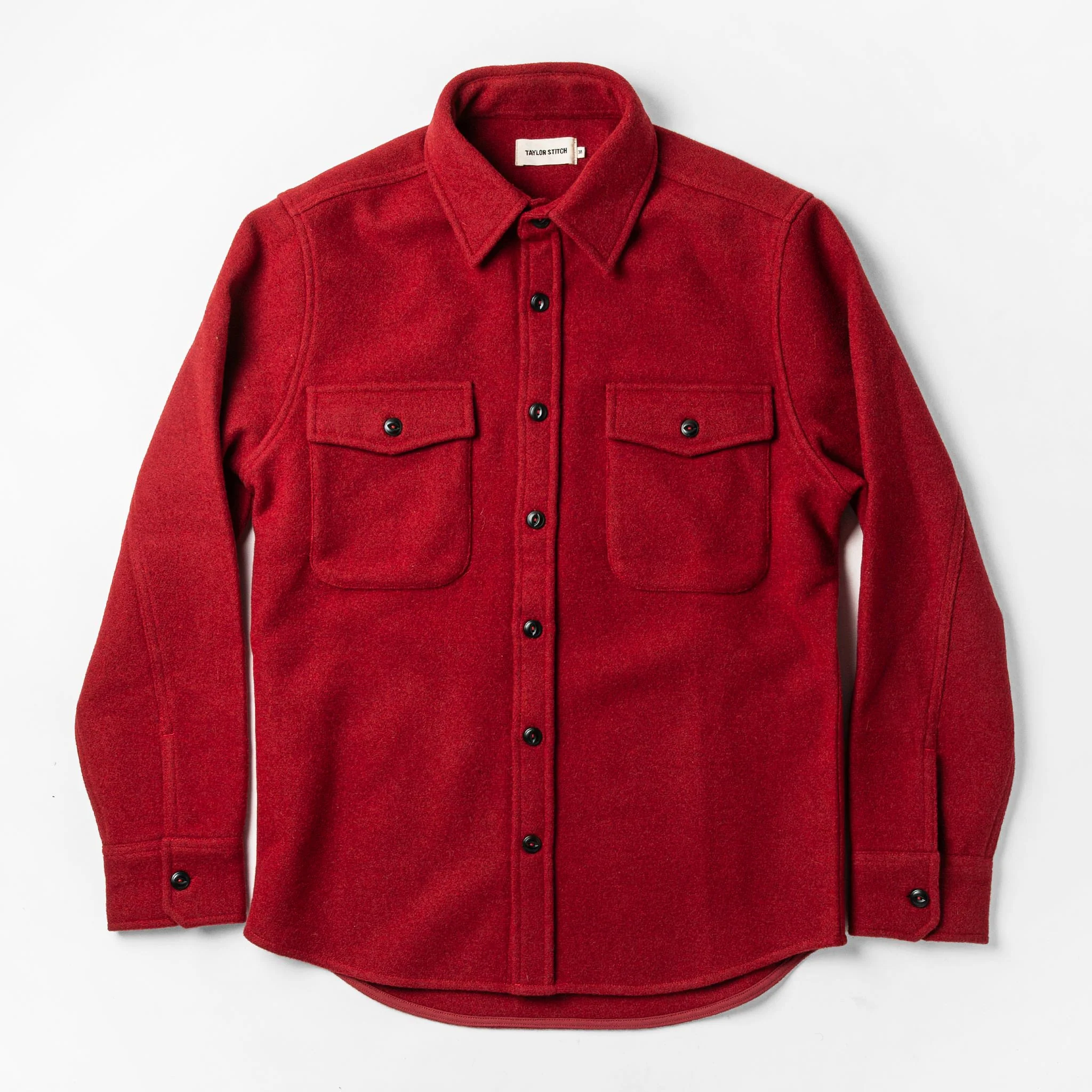 The Maritime Shirt Jacket in Clifford Red - Image 9