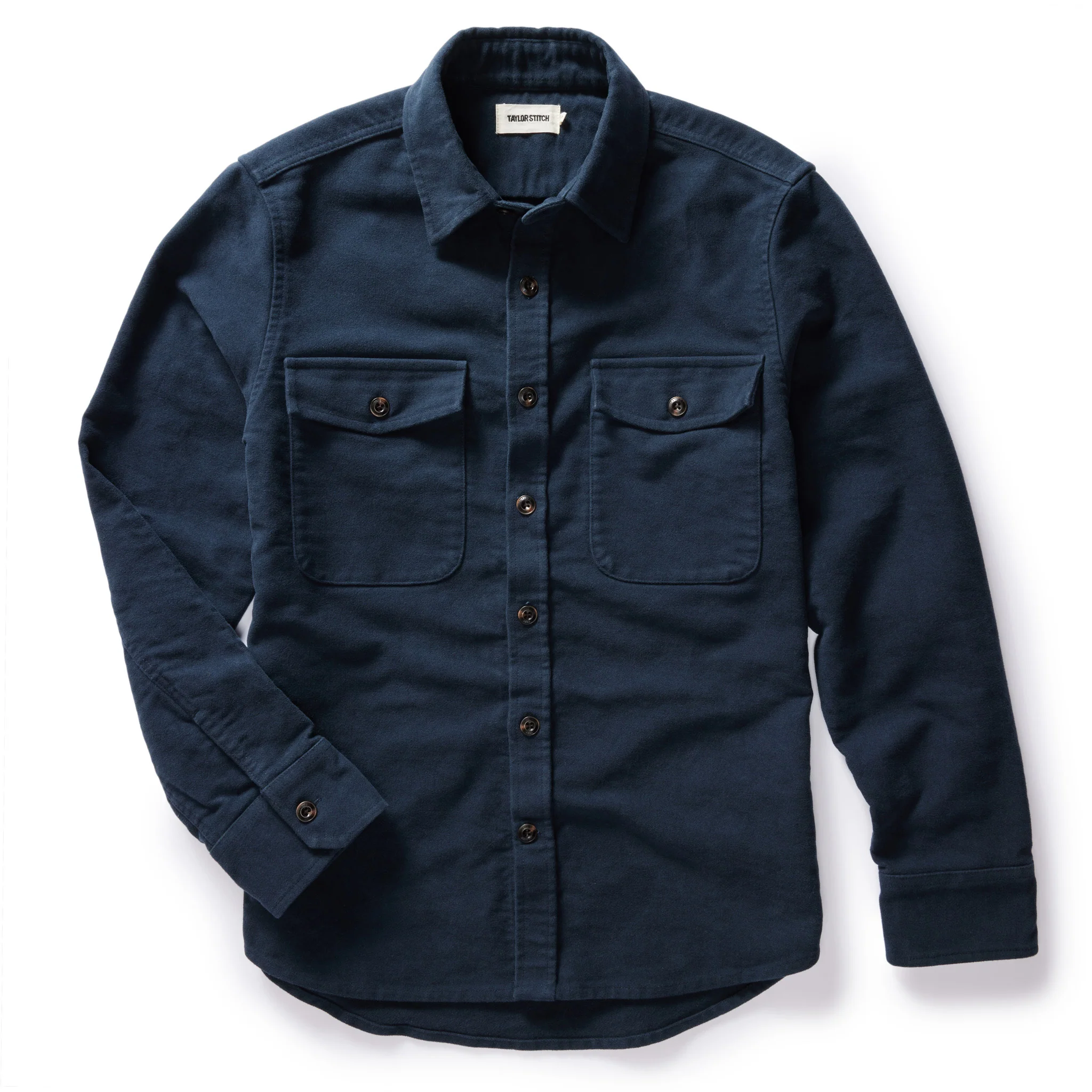 The Maritime Shirt Jacket in Dark Navy Moleskin - Image 6