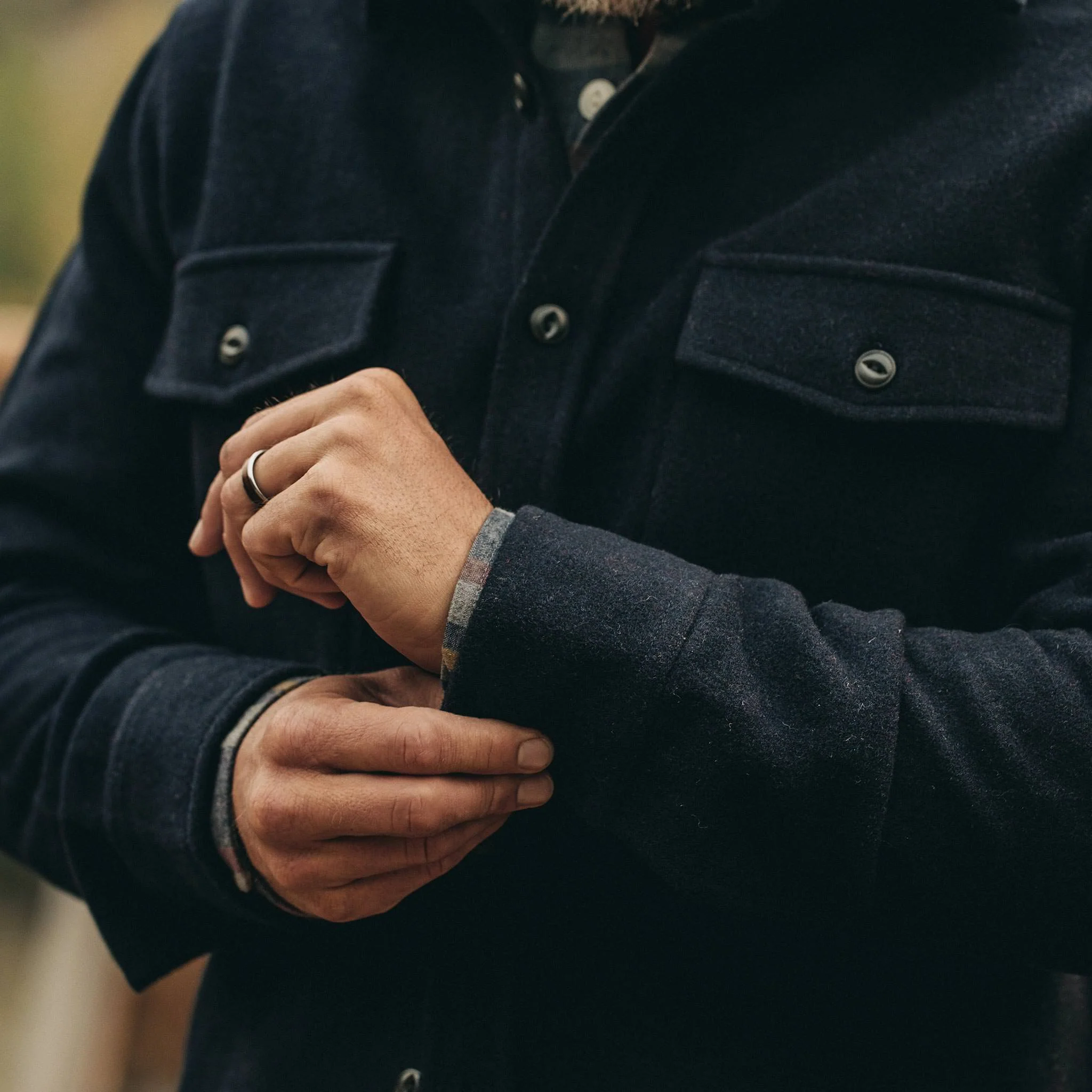 The Maritime Shirt Jacket in Deep Navy - Image 5