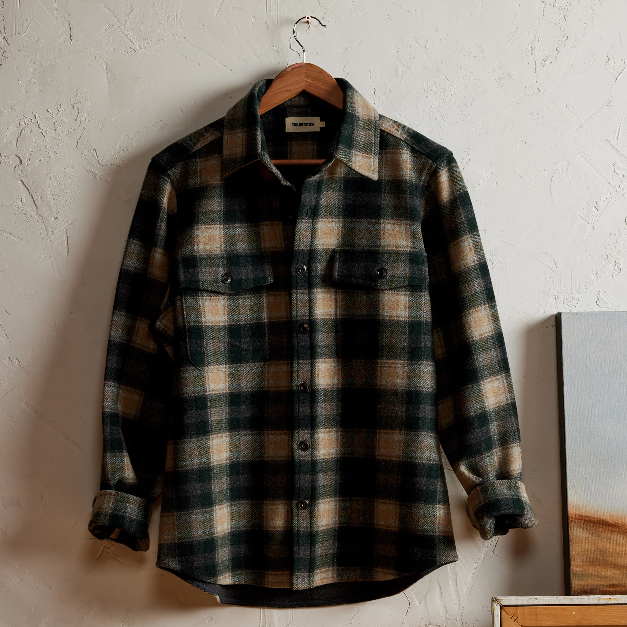 The Maritime Shirt Jacket in Dried Pine Plaid - Image 5
