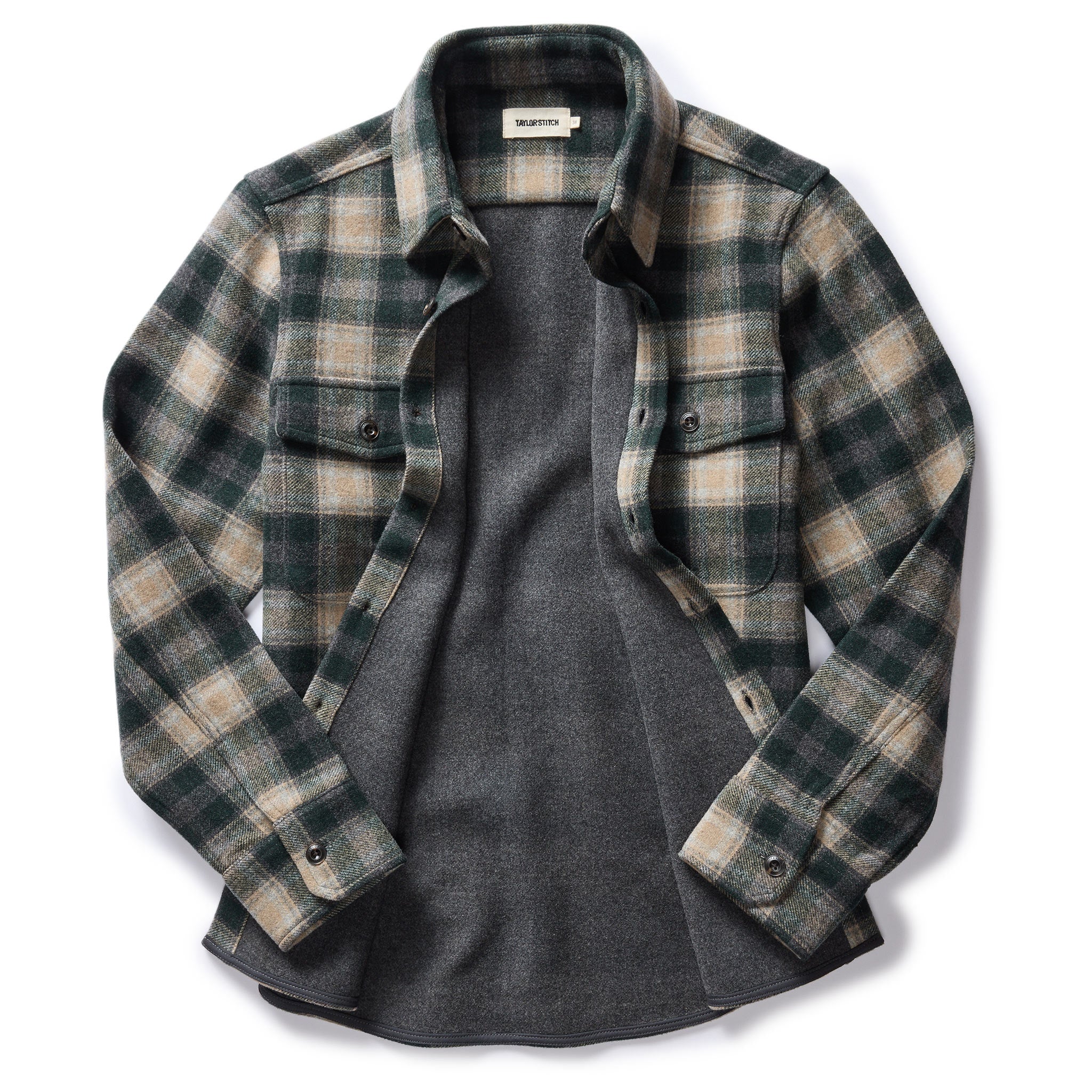 The Maritime Shirt Jacket in Dried Pine Plaid - Image 6