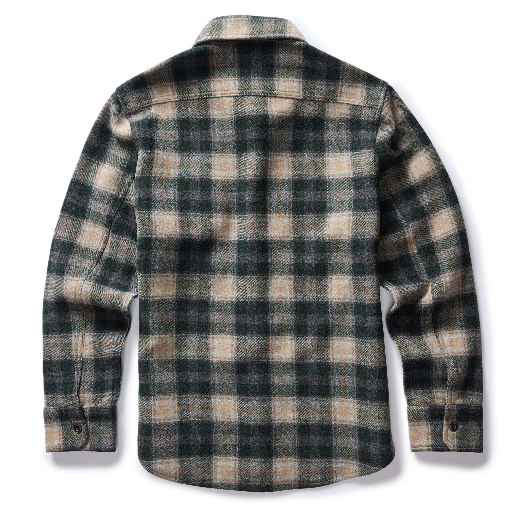 The Maritime Shirt Jacket in Dried Pine Plaid - Image 7