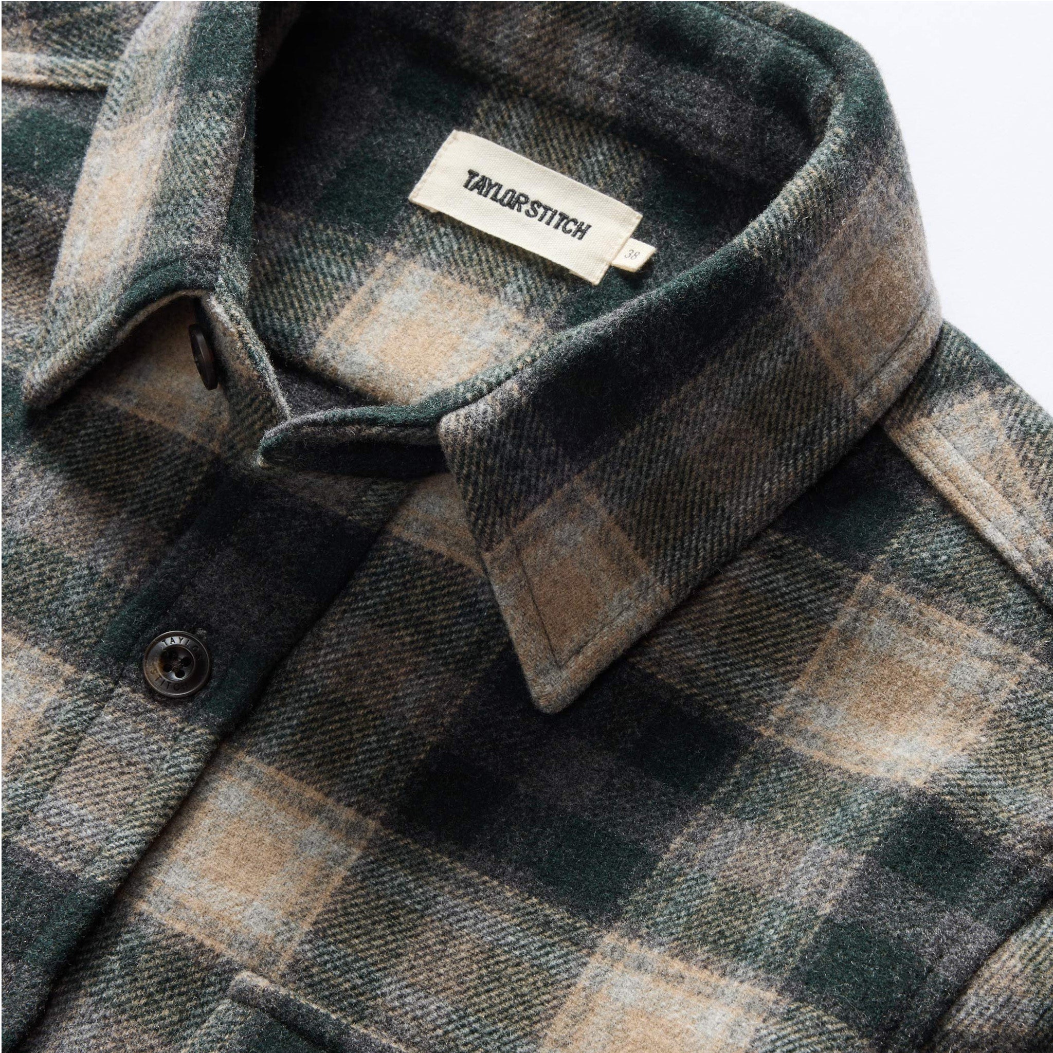 The Maritime Shirt Jacket in Dried Pine Plaid - Image 8