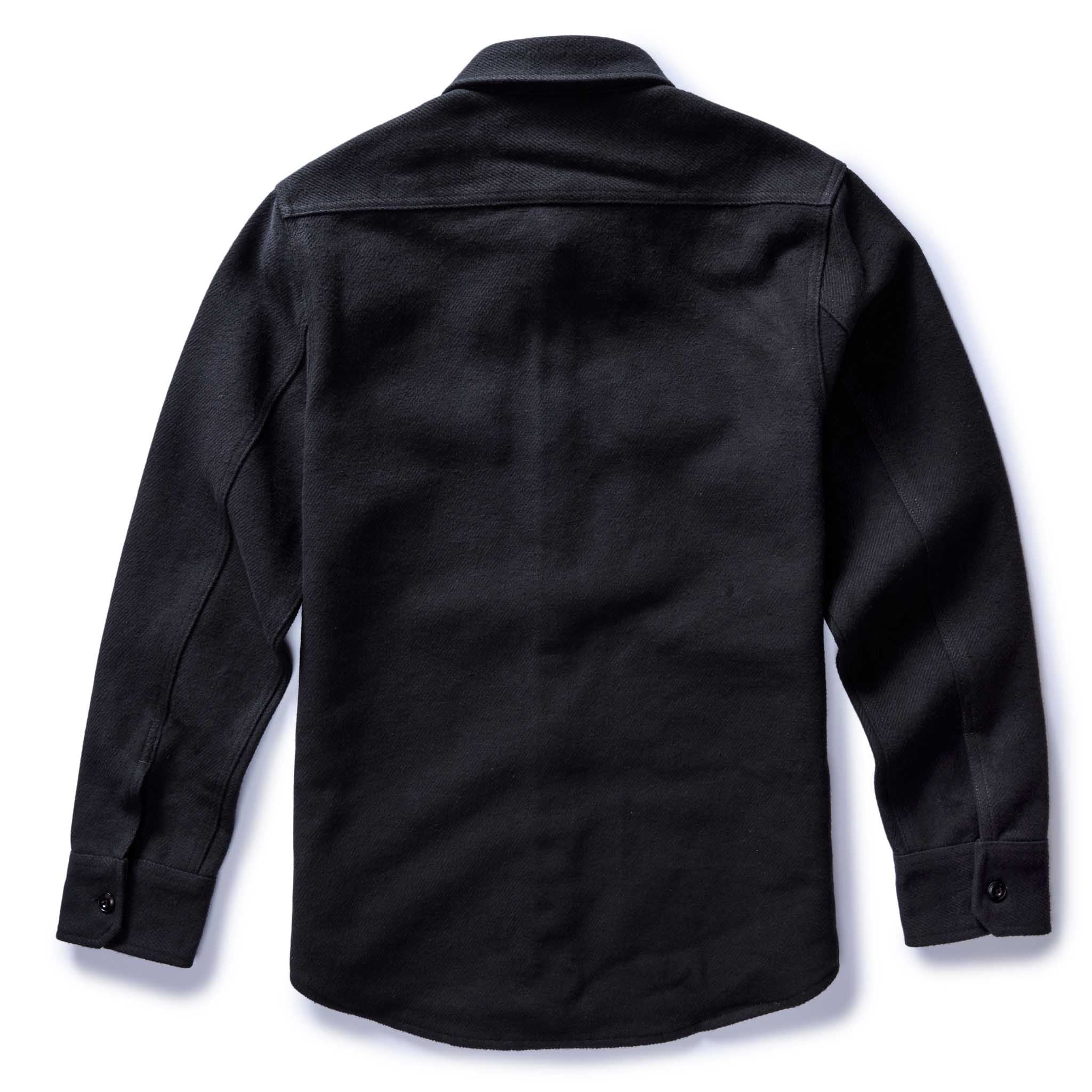 The Maritime Shirt Jacket in Faded Black Moleskin Twill - Image 6