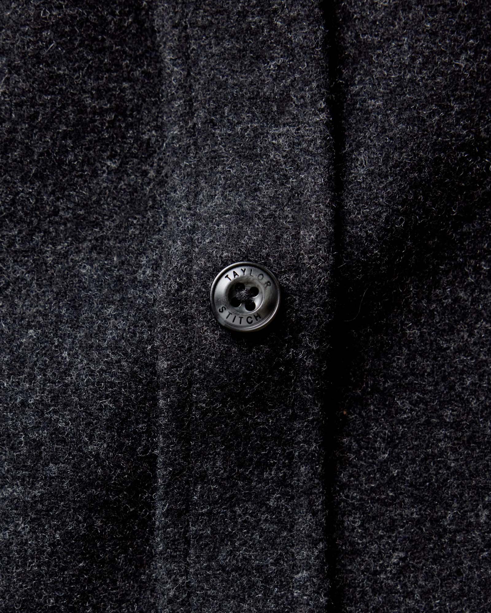 The Maritime Shirt Jacket in Heather Charcoal Wool - Image 6