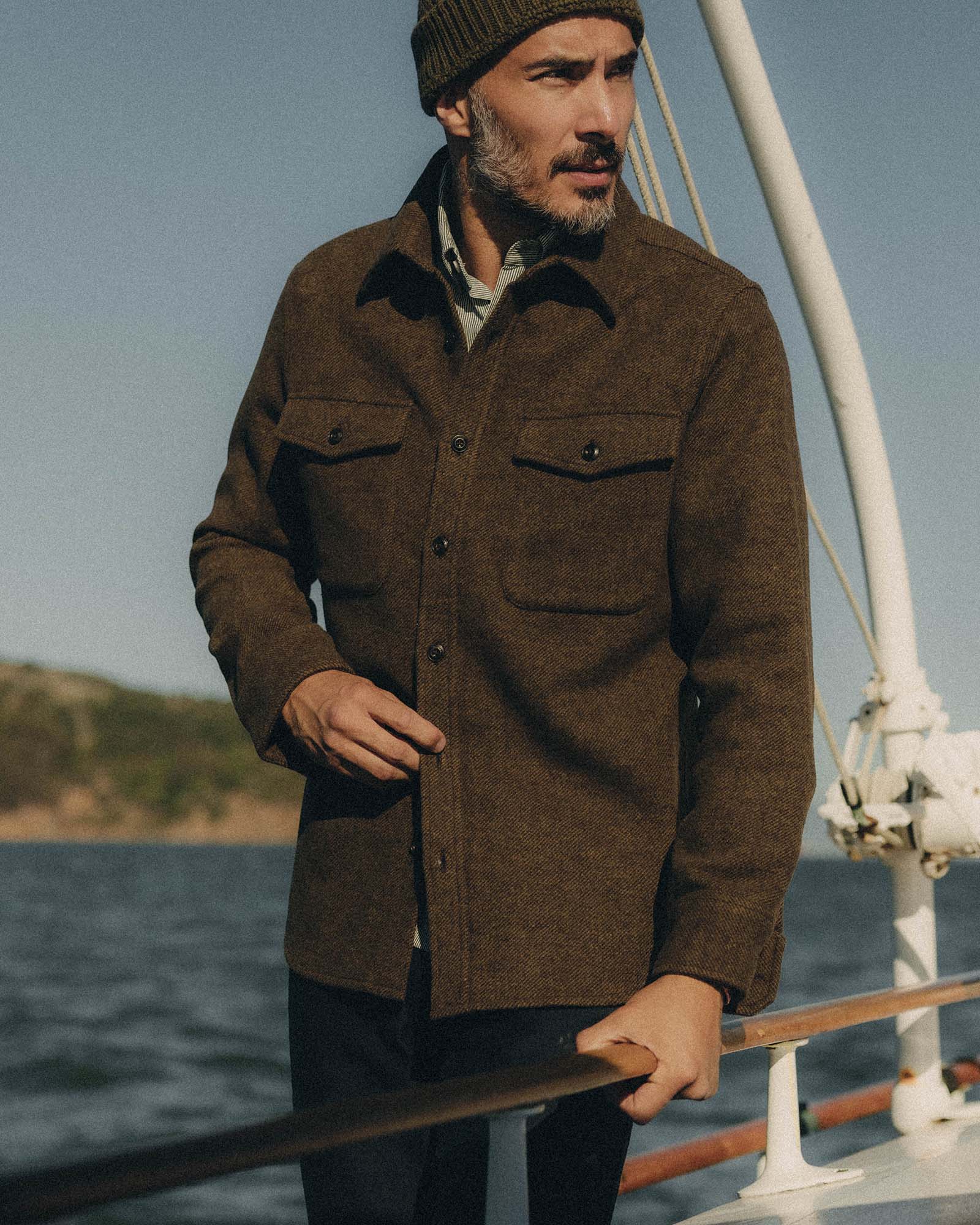 The Maritime Shirt Jacket in Ranger Twill Wool - Image 2