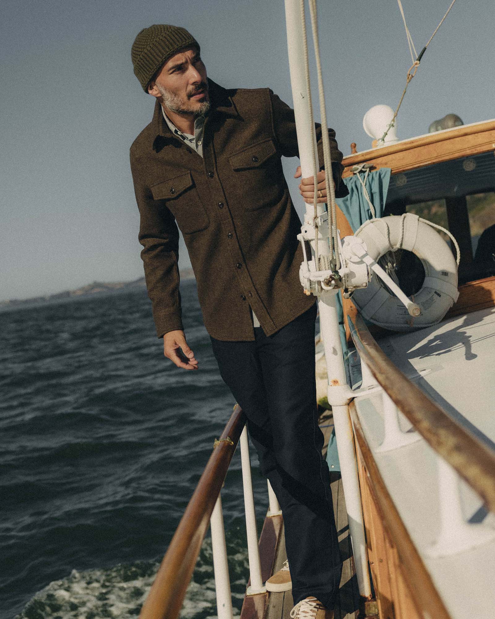 The Maritime Shirt Jacket in Ranger Twill Wool - Image 4