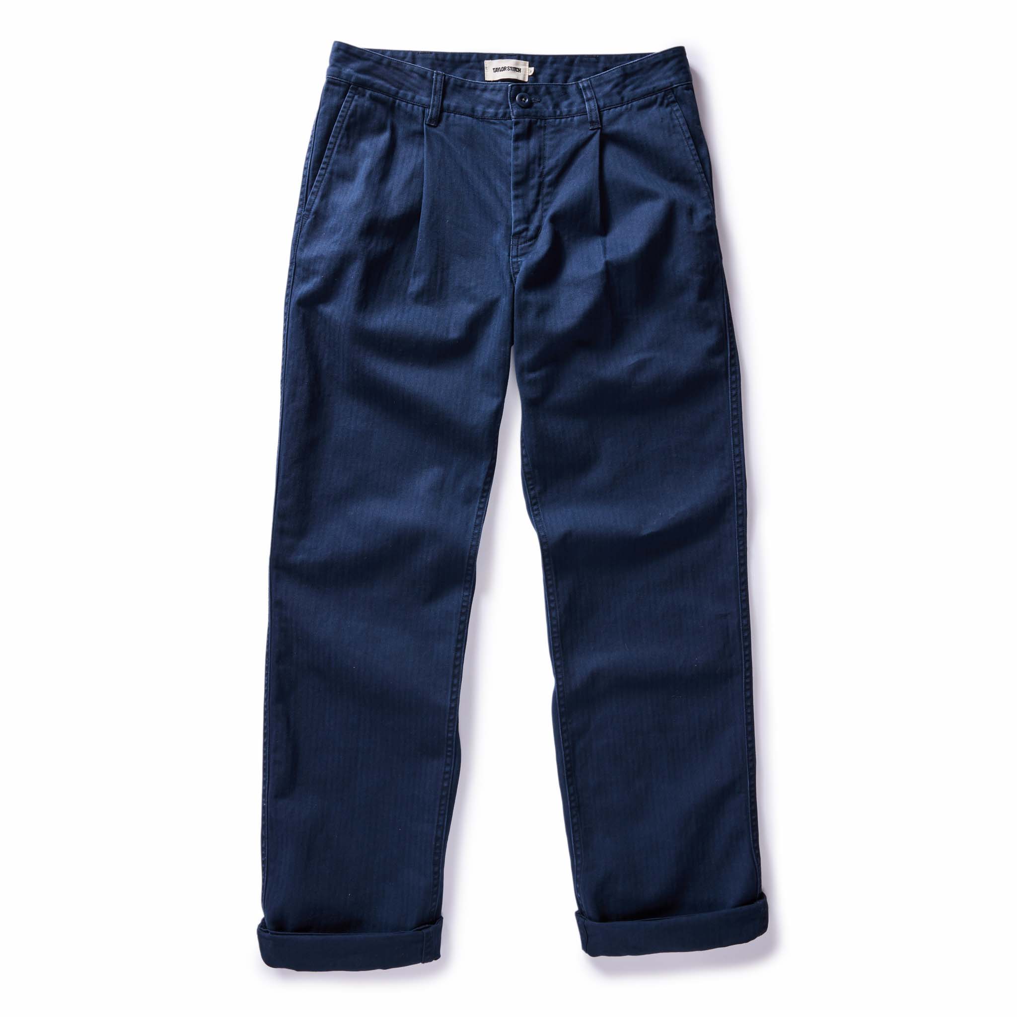 The Matlow Pant in Dark Navy Herringbone - Image 7