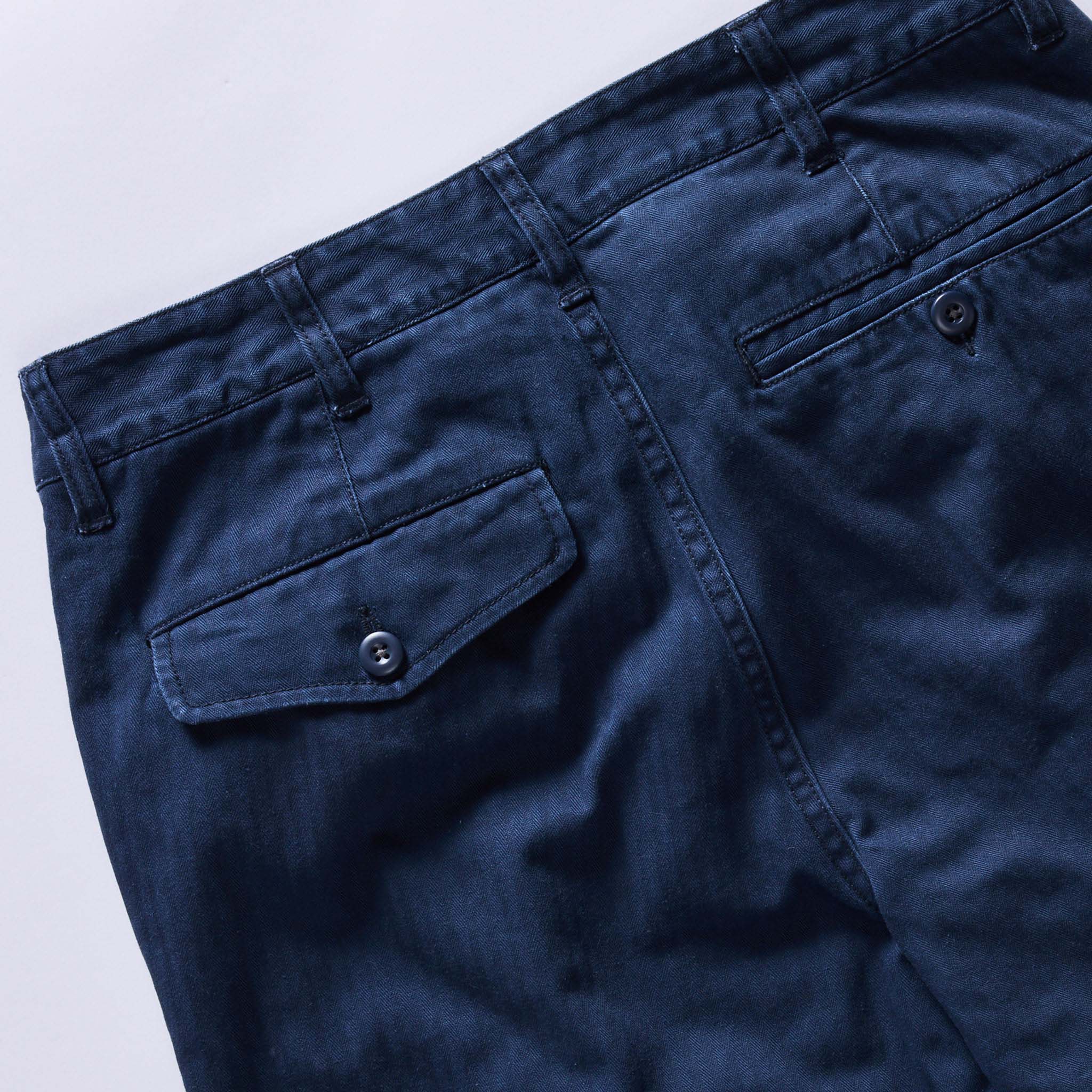 The Matlow Pant in Dark Navy Herringbone - Image 9